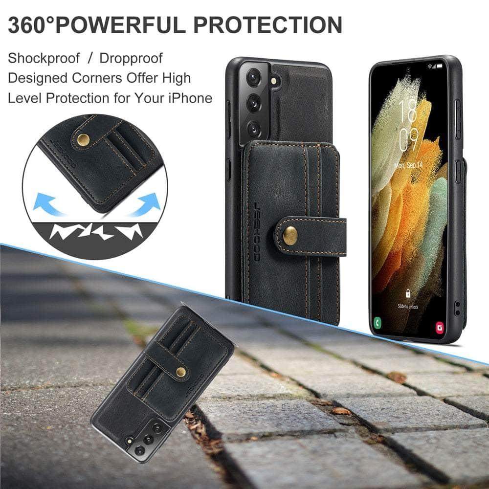 Premium Leather Card Slot Case for Samsung Galaxy S22 Plus - Slim Protective Wallet Cover with RFID Blocking - Perfect for Everyday Use, Travel & Business