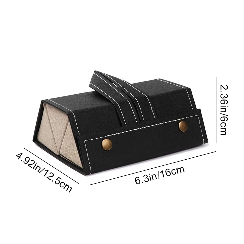 Premium PU Leather Sunglasses Organizer Case – Multi-Slot Eyeglass Storage Box for Home, Office & Travel | Sunglasses & Glasses Display Holder for Men & Women