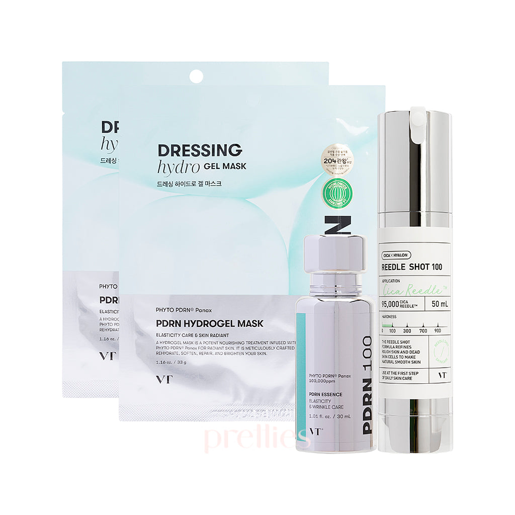 VT Reedle Shot & PDRN Intensive Care Set - Anti-Aging Skin Rejuvenation Treatment for Wrinkles & Fine Lines - Perfect for Daily Skincare Routine & Post-Procedure Recovery