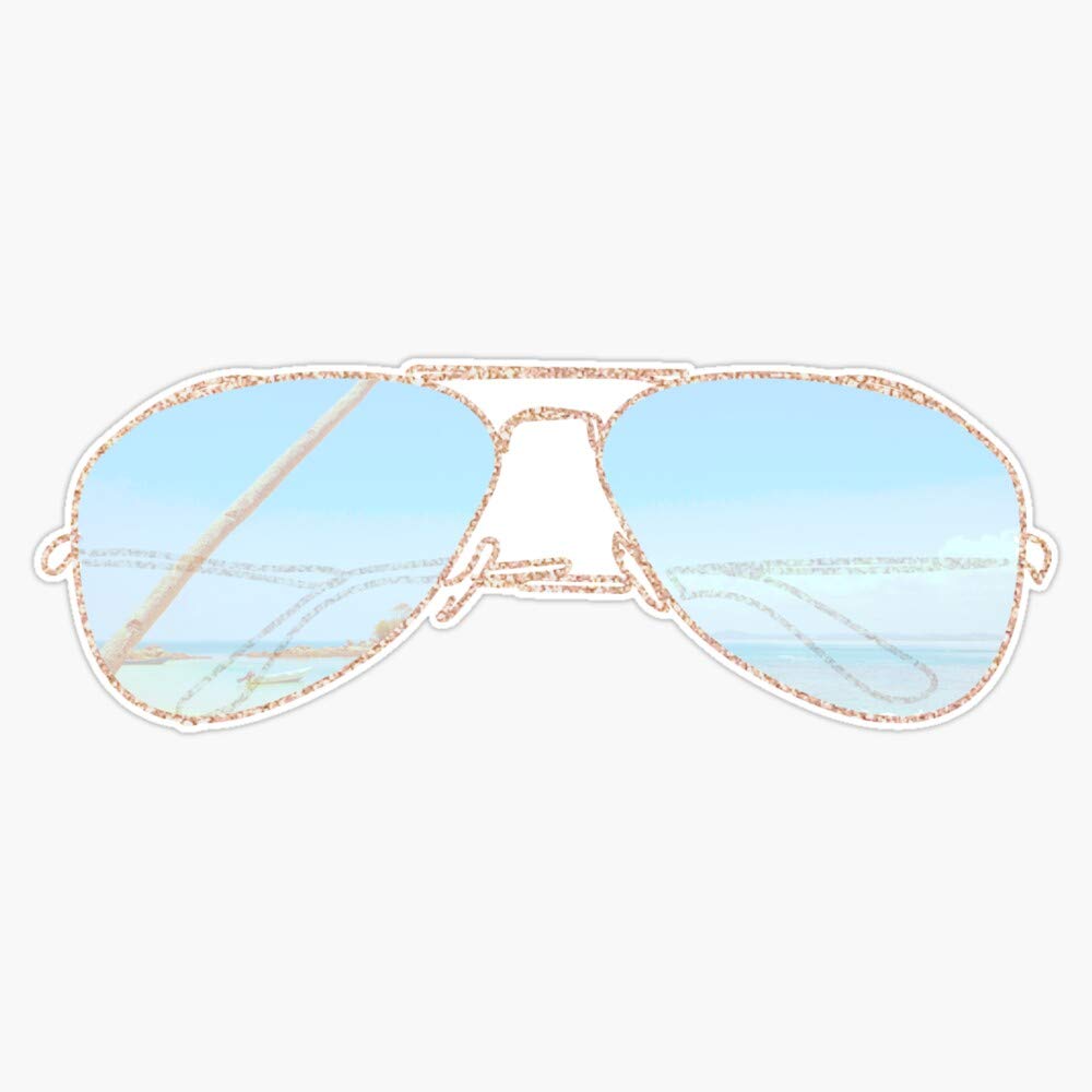 Waterproof Vinyl Sticker Decal for Beach Sunglasses, Car, Laptop, Wall, Window - 5