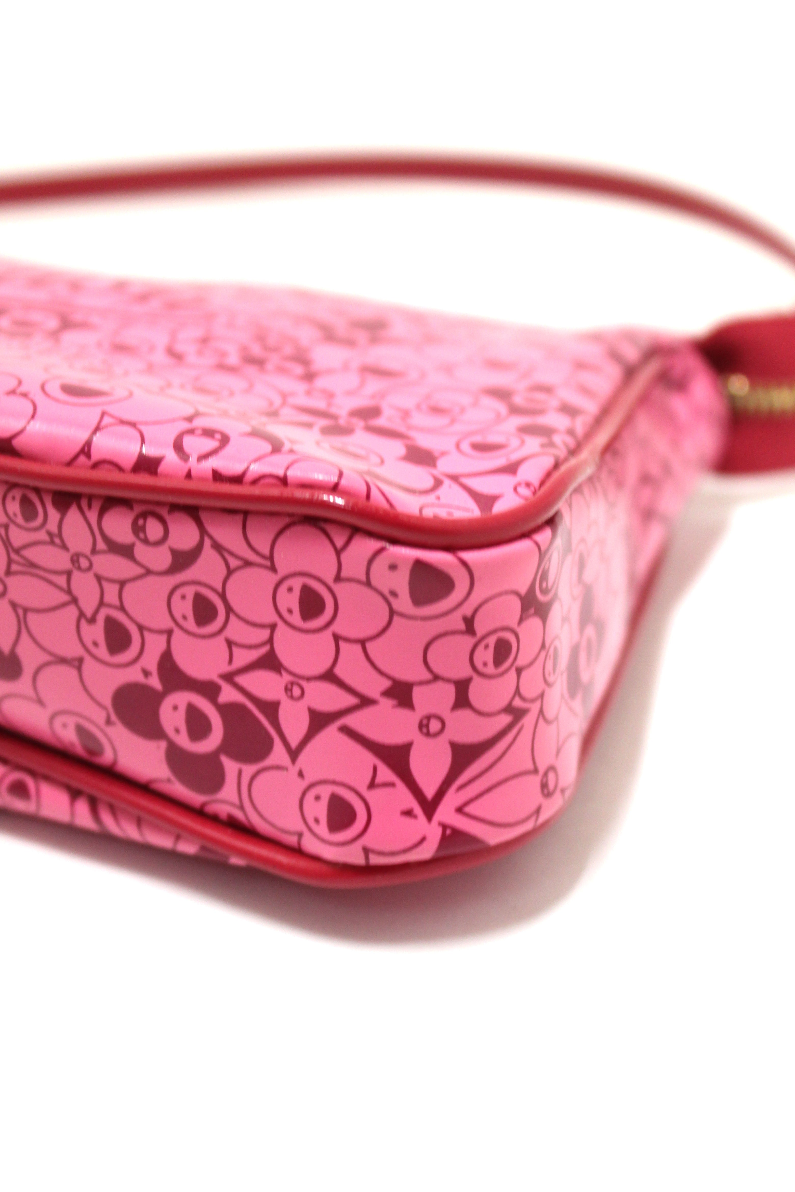 Authentic Louis Vuitton Limited Edition Pink Leather Cosmic Blossom Pochette Crossbody Bag - Luxury Designer Handbag for Women, Perfect for Parties, Date Night & Special Occasions