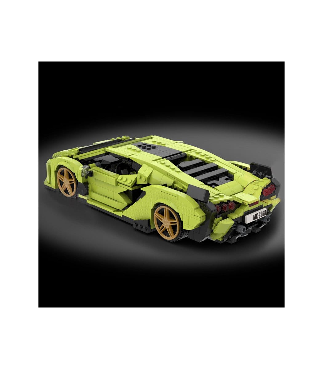 Mould King 10011 Lamborghini Sian Sports Car Building Blocks Set - 3700+ Pieces, Model Kit for Adults & Teens, Collectible Supercar Toy for Display & Play - Perfect for Home Decor, Gift & STEM Learning