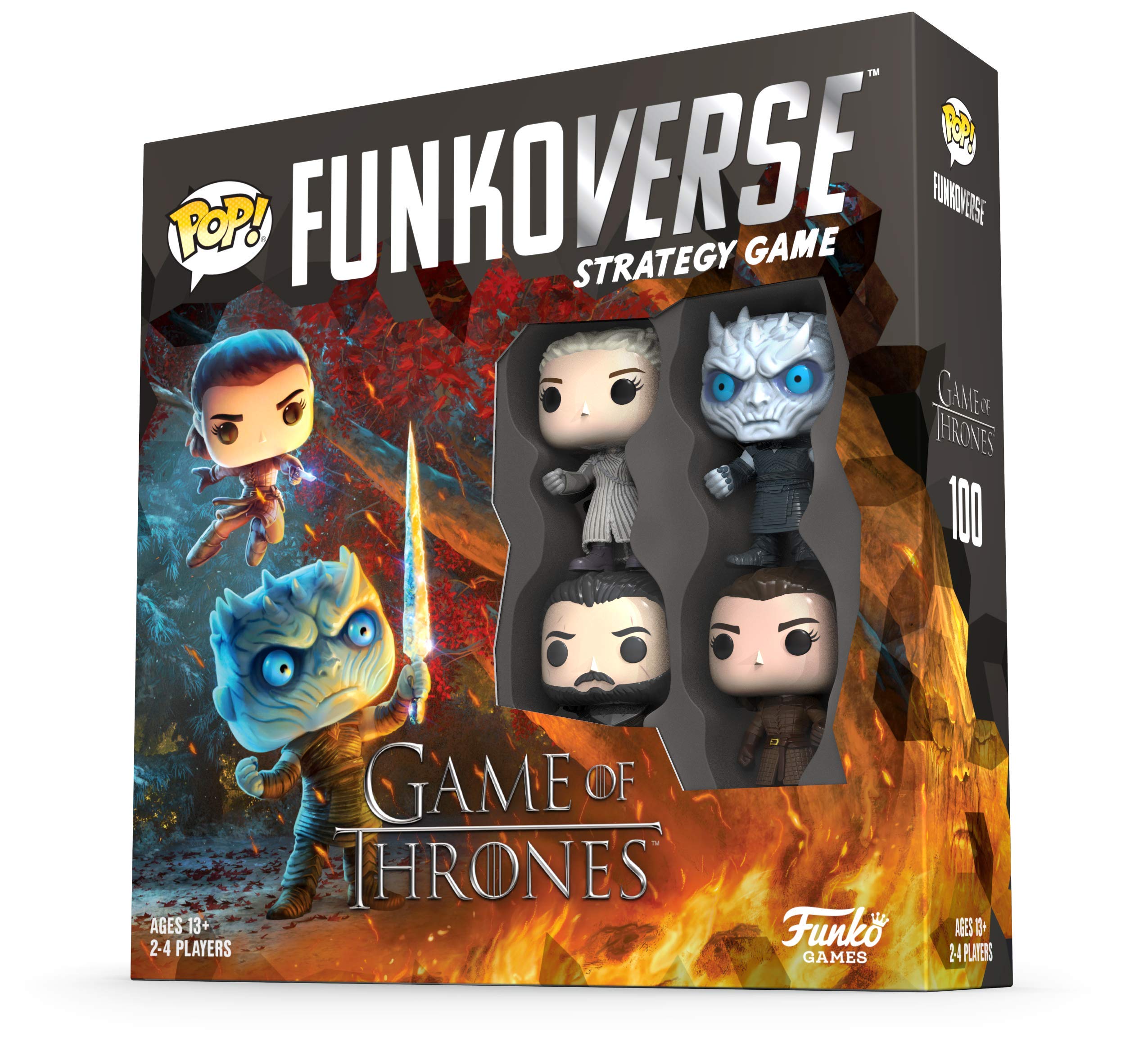 Funkoverse Game of Thrones 100 4-Pack Strategy Board Game - Collectible Miniatures for Epic Fantasy Battles & Game Nights with Friends