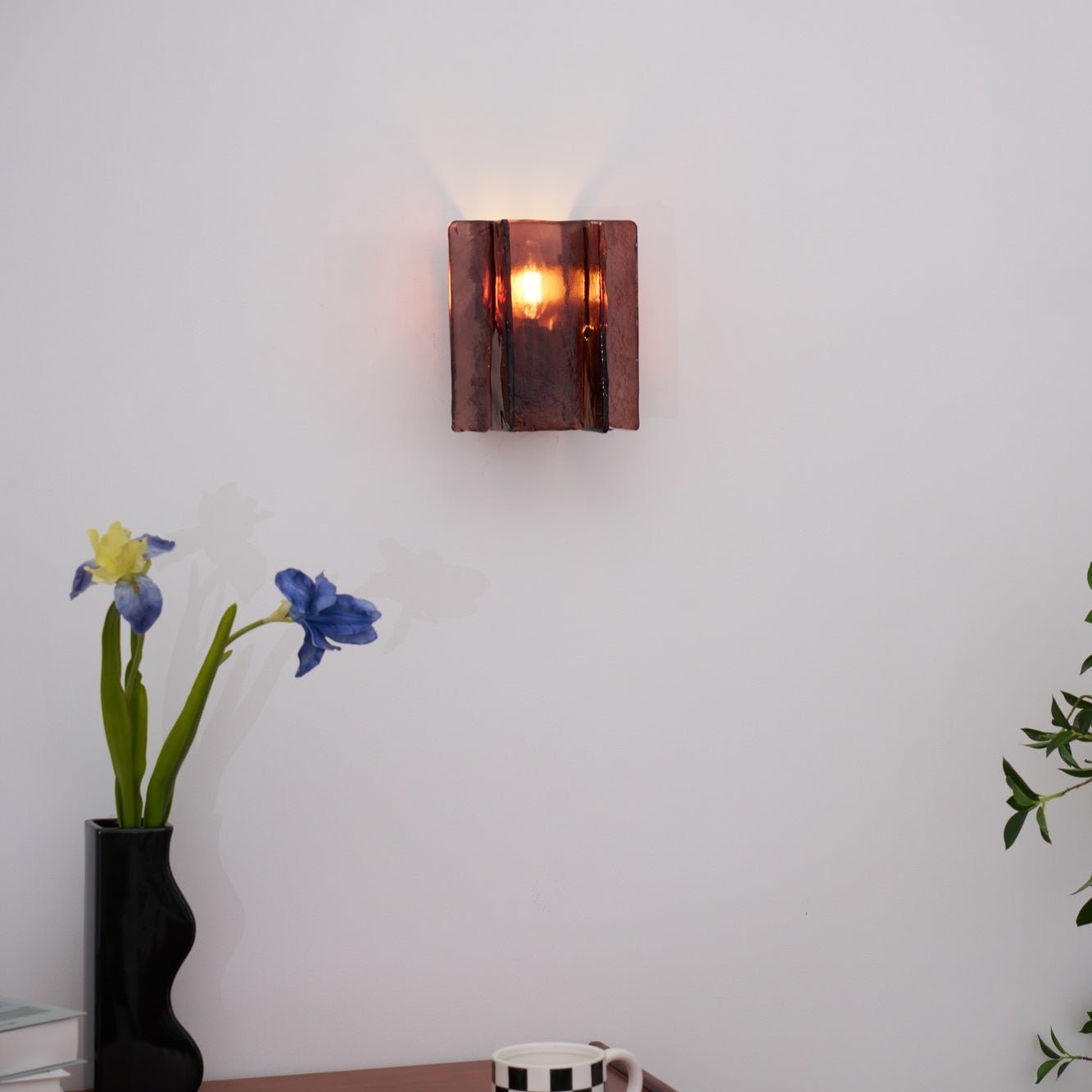 Blason Plug-in Wall Sconce Light - Modern LED Wall Lamp for Bedroom, Living Room, and Hallway - Energy Efficient Indoor Lighting Fixture