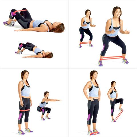Resistance Bands for Workouts - Mini Exercise Bands Set (Level 1) - Perfect for Home Gym, Physical Therapy & Strength Training