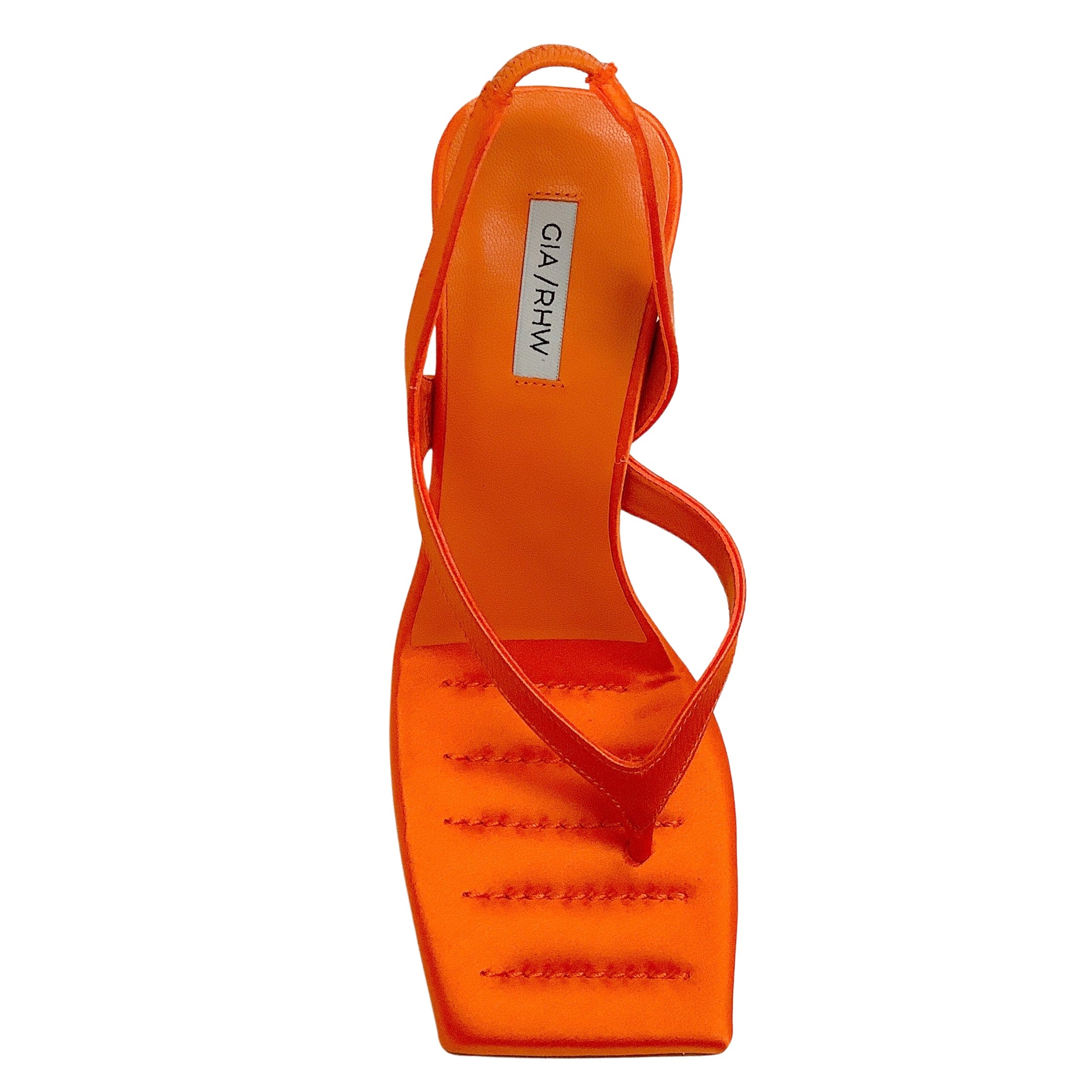 GIA Certified Orange Satin Rosie 12 Wedge Sandals for Women - Comfortable High Heel Summer Shoes for Beach, Party & Casual Wear