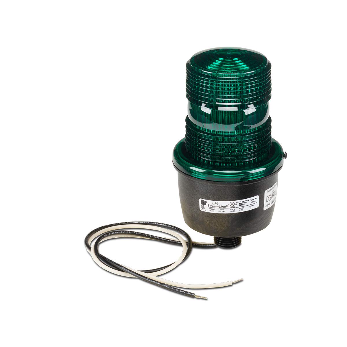 Low Profile Green LED Warning Light - Durable & Bright Safety Indicator for Vehicles, Construction, and Emergency Scenarios