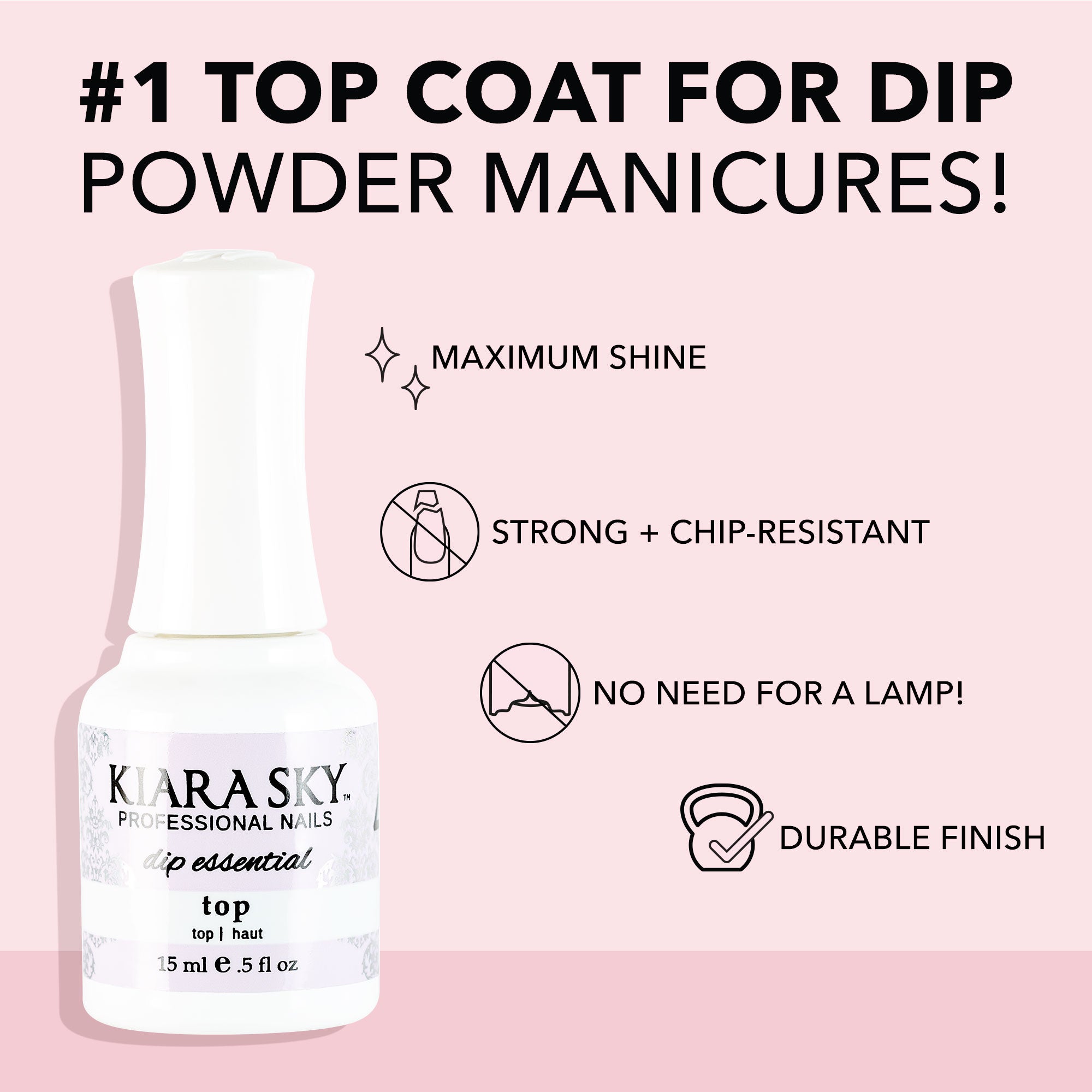 Kiara Sky Dip Powder Nail Kit - Professional Dipping System for Long-Lasting Manicures - Perfect for Home & Salon Use