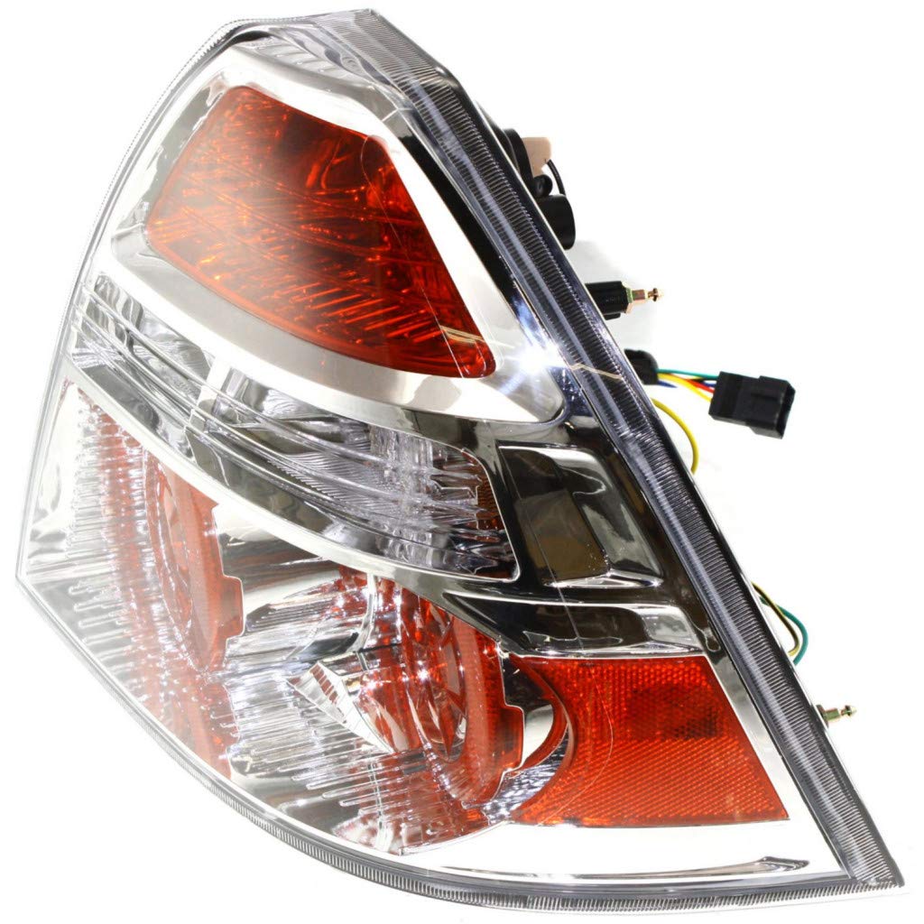 2007-2008 Chevy Aveo Sedan Pair Rear Tail Lights - Driver & Passenger Side Replacement (GM2800203 GM2801203) - Compatible with 96650771, 96650772, 96943566 - Perfect for Night Driving & Enhanced Vehicle Safety