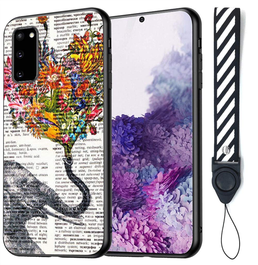 **Shockproof & Scratch-Resistant Samsung Galaxy A71 5G Case - Heart Elephant Design, Tempered Glass Protection, Black TPU Silicone Bumper Cover | Perfect for Daily Use, Travel & Outdoor Activities**