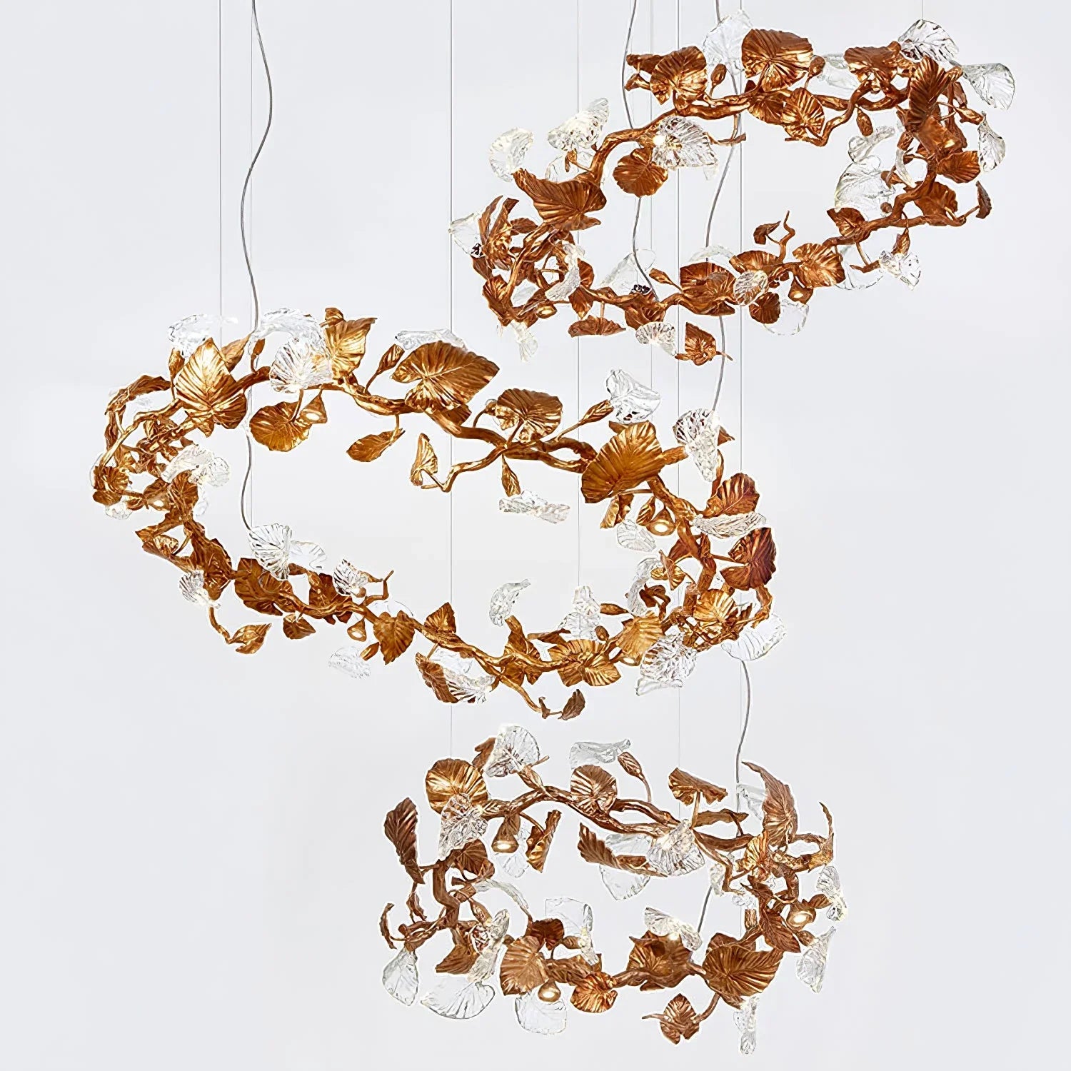 Calathea Modern Chandelier - Elegant LED Ceiling Light Fixture for Dining Room, Living Room & Bedroom | Energy Efficient Home Decor Lighting