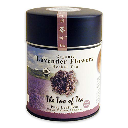 Organic Lavender Herbal Loose Leaf Tea - 2.0 Oz Tin | Caffeine-Free Relaxation Tea | Perfect for Stress Relief, Evening Relaxation & Aromatherapy | The Tao of Tea (Packaging May Vary)