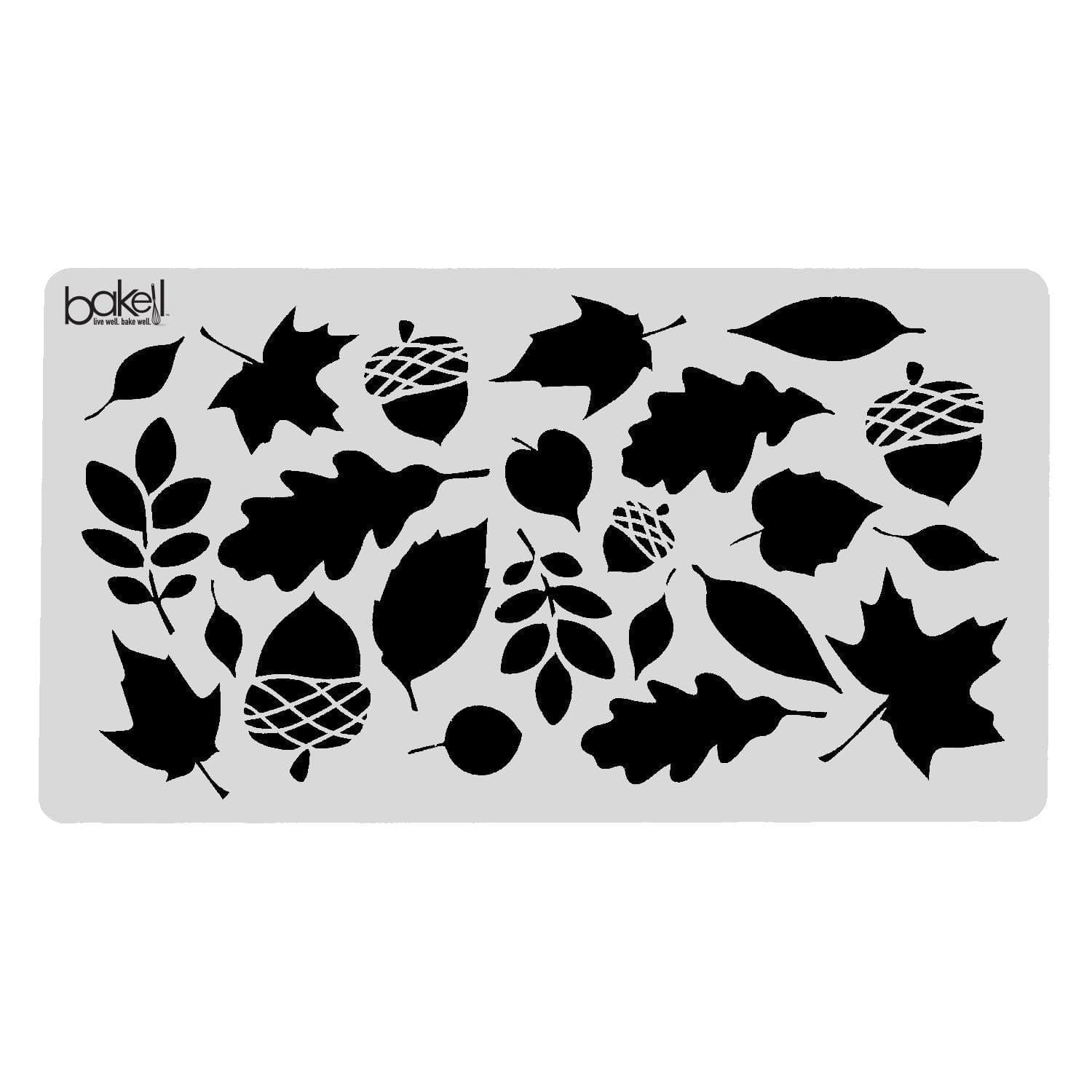 5x9 Fall Leaves and Acorns Stencil for DIY Crafts, Home Decor, and Seasonal Projects - Perfect for Autumn Decorations, Pumpkin Painting, and Thanksgiving Scrapbooking