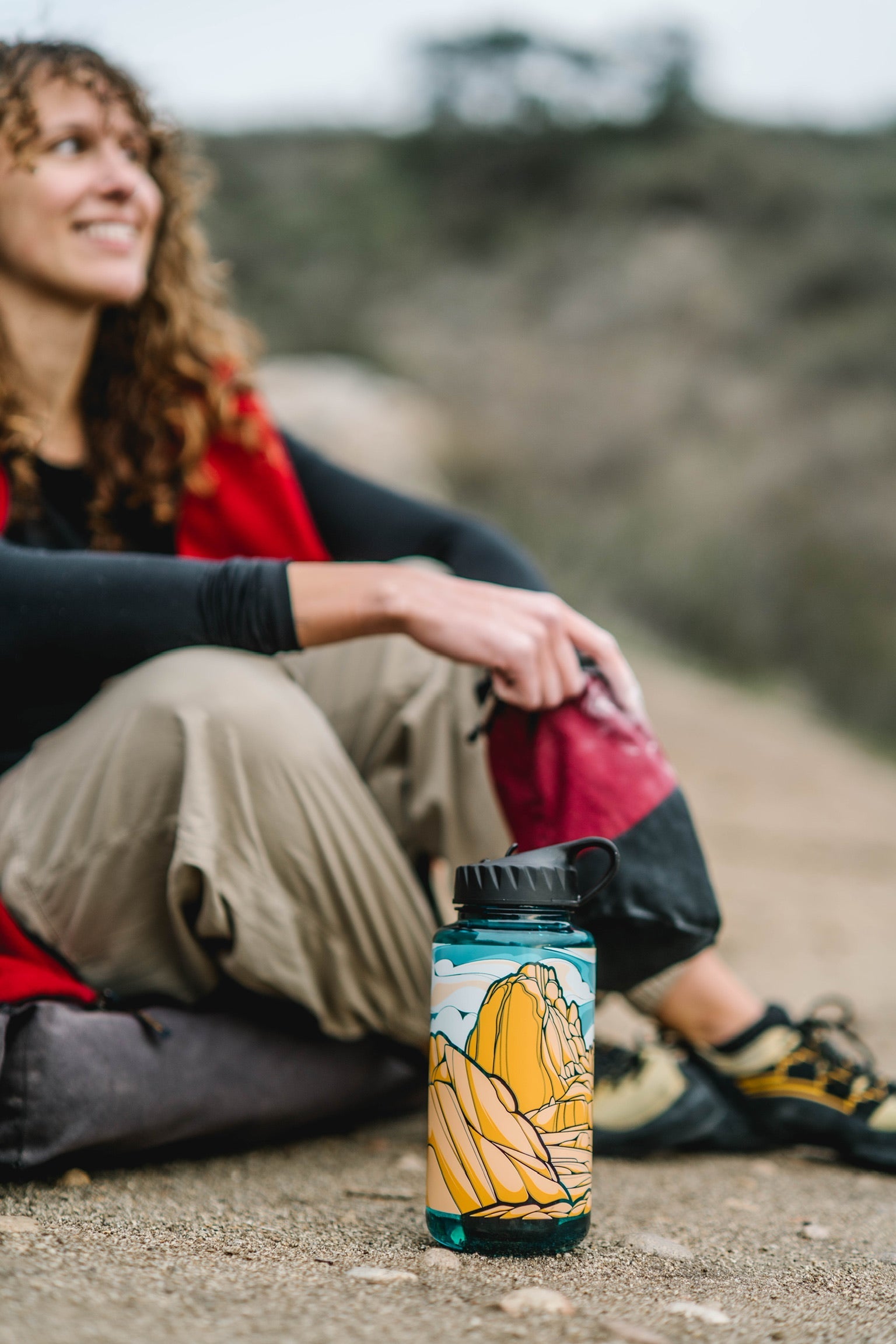 Nalgene OG Access Fund Water Bottle - 32oz & 48oz BPA-Free Tritan Wide Mouth Bottle for Hiking, Camping & Outdoor Adventures