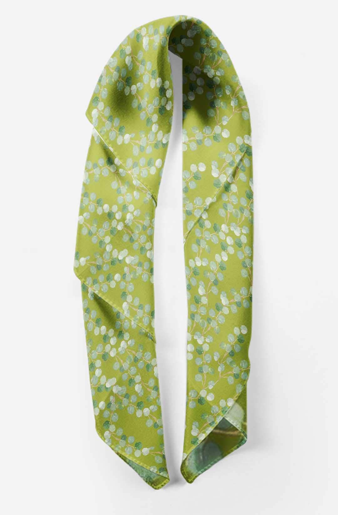 Bimba Pure Silk Printed Head Bandanas & Summer Neck Scarves - Soft Breathable Fashion Accessories for Women, Outdoor Activities, Yoga, and Travel