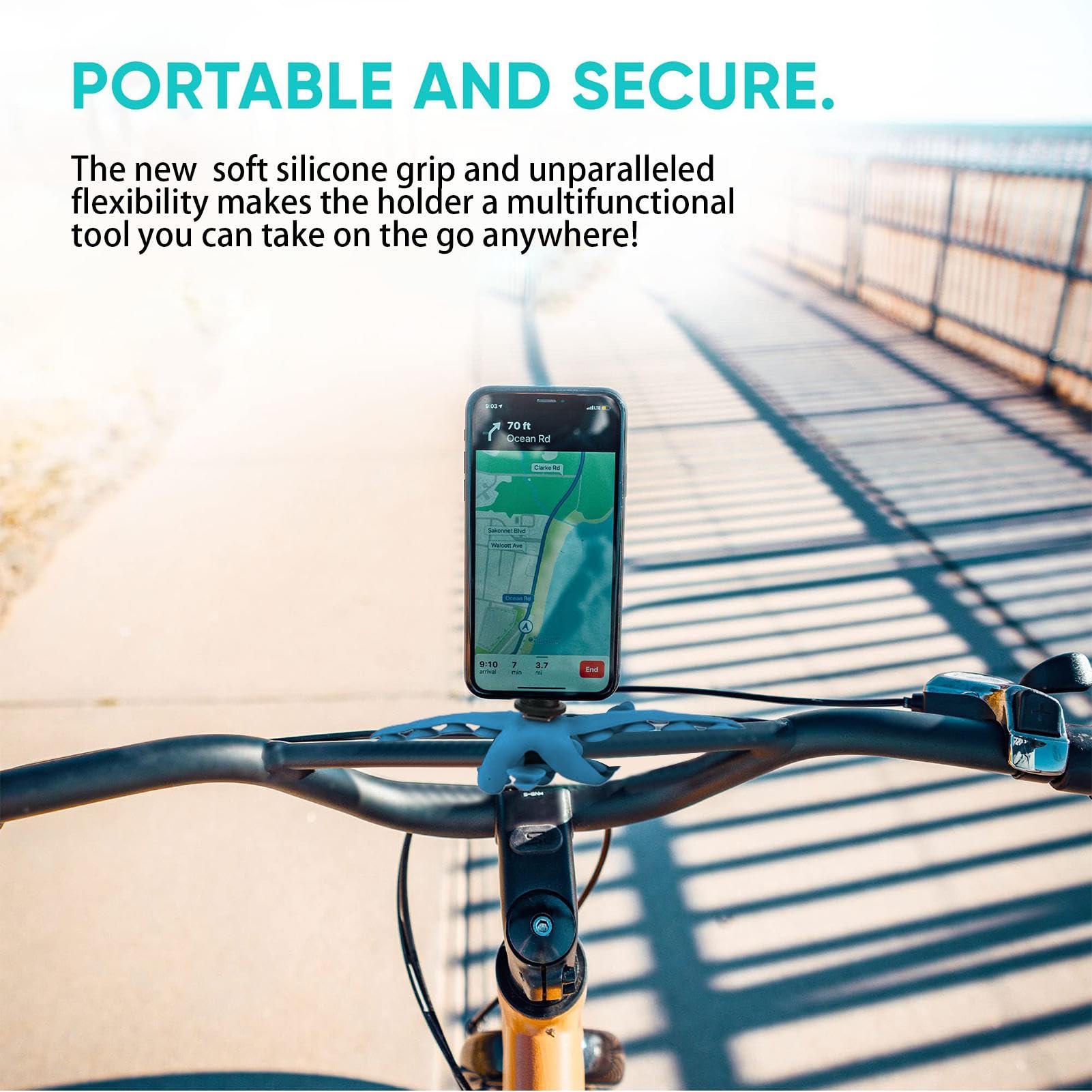 Flexible Octopus Tentacle Suction Cup Phone Holder - Universal Smartphone Mount for Car Dashboard, Bike, Office Desk & Travel - Strong Grip Camera Stand for iPhone, Samsung, Google Pixel & More
