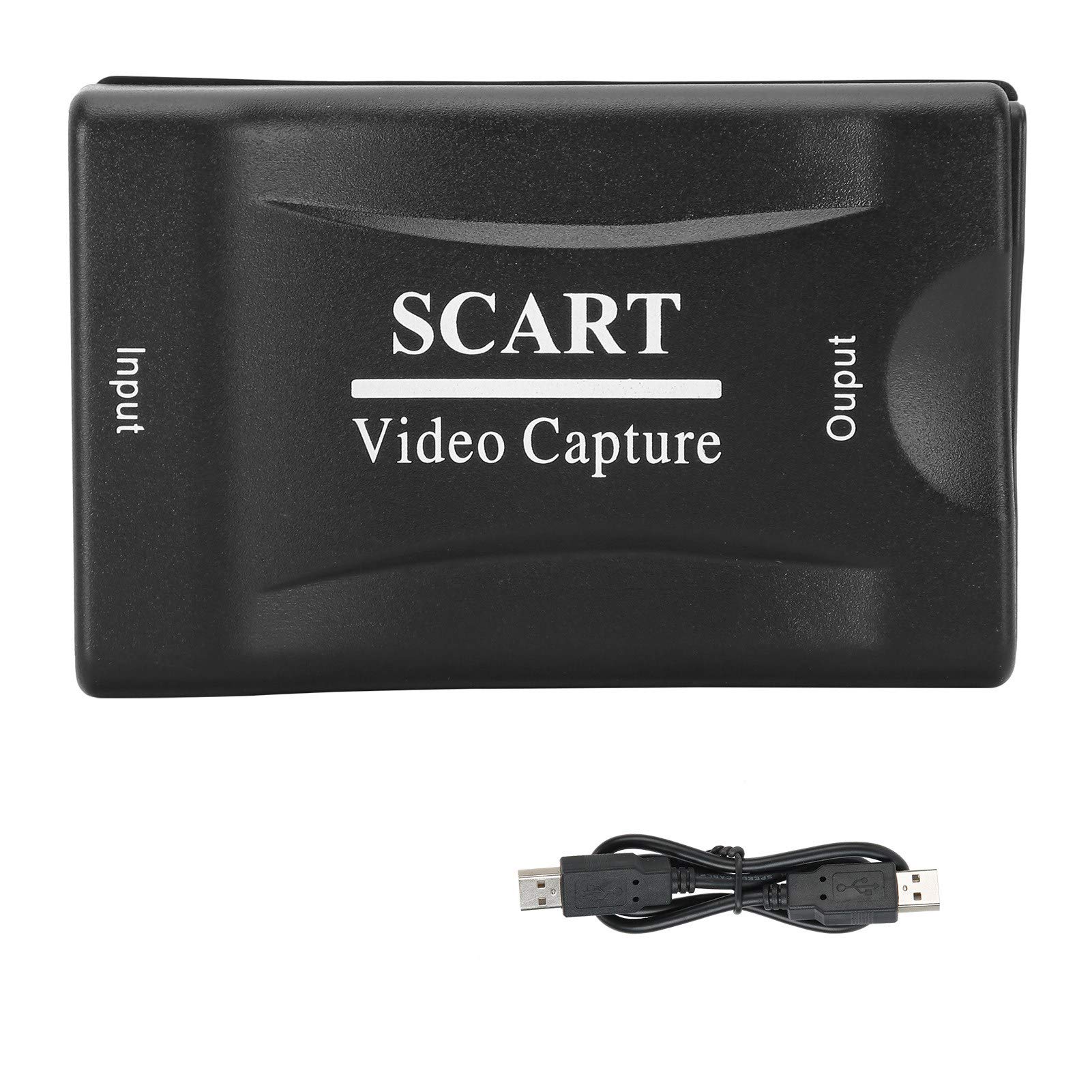 KUIKUI Professional USB 2.0 SCART Video Capture Card - HD Audio Video Recorder for Gaming, Streaming & Archiving | Compatible with Windows & Mac | Perfect for Retro Gaming, Live Streaming & Video Editing