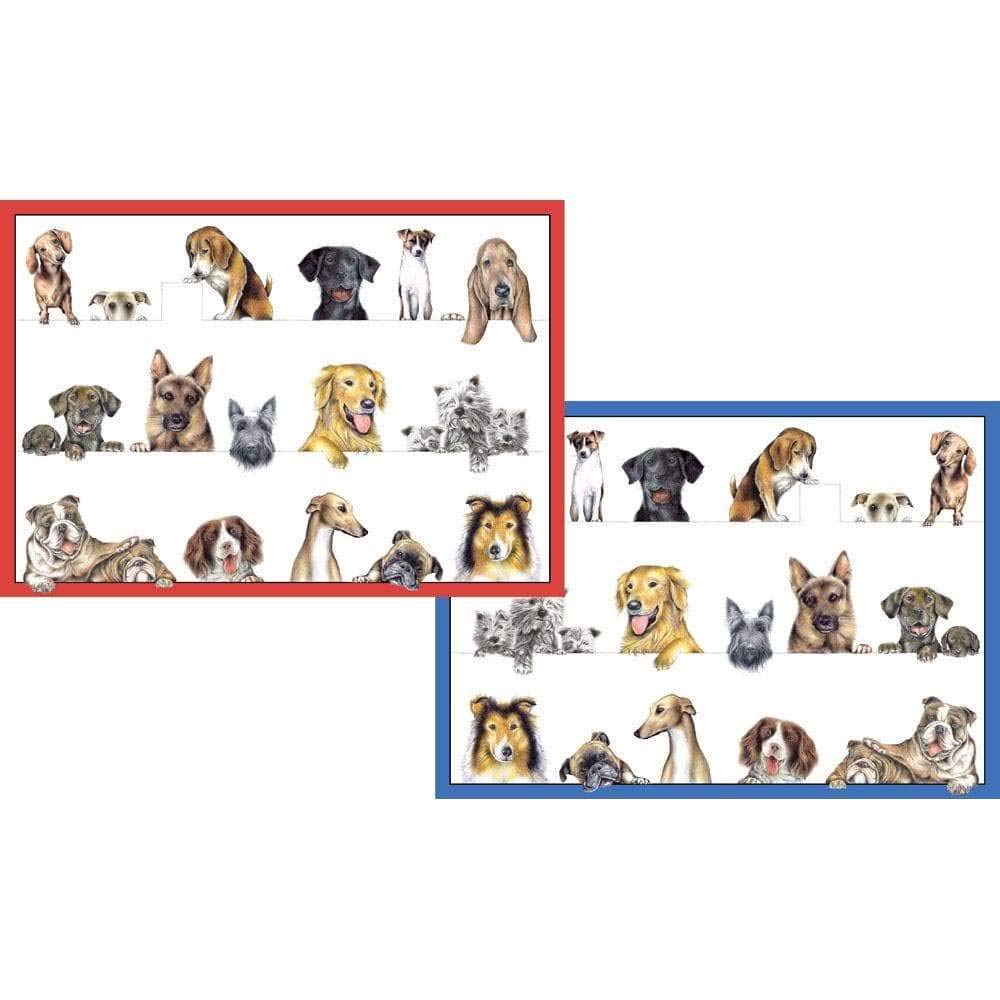Caspari Dogs Blank Boxed Note Cards - 16 Greeting Cards & Envelopes Set - Perfect for Birthday, Thank You Notes & Special Occasions