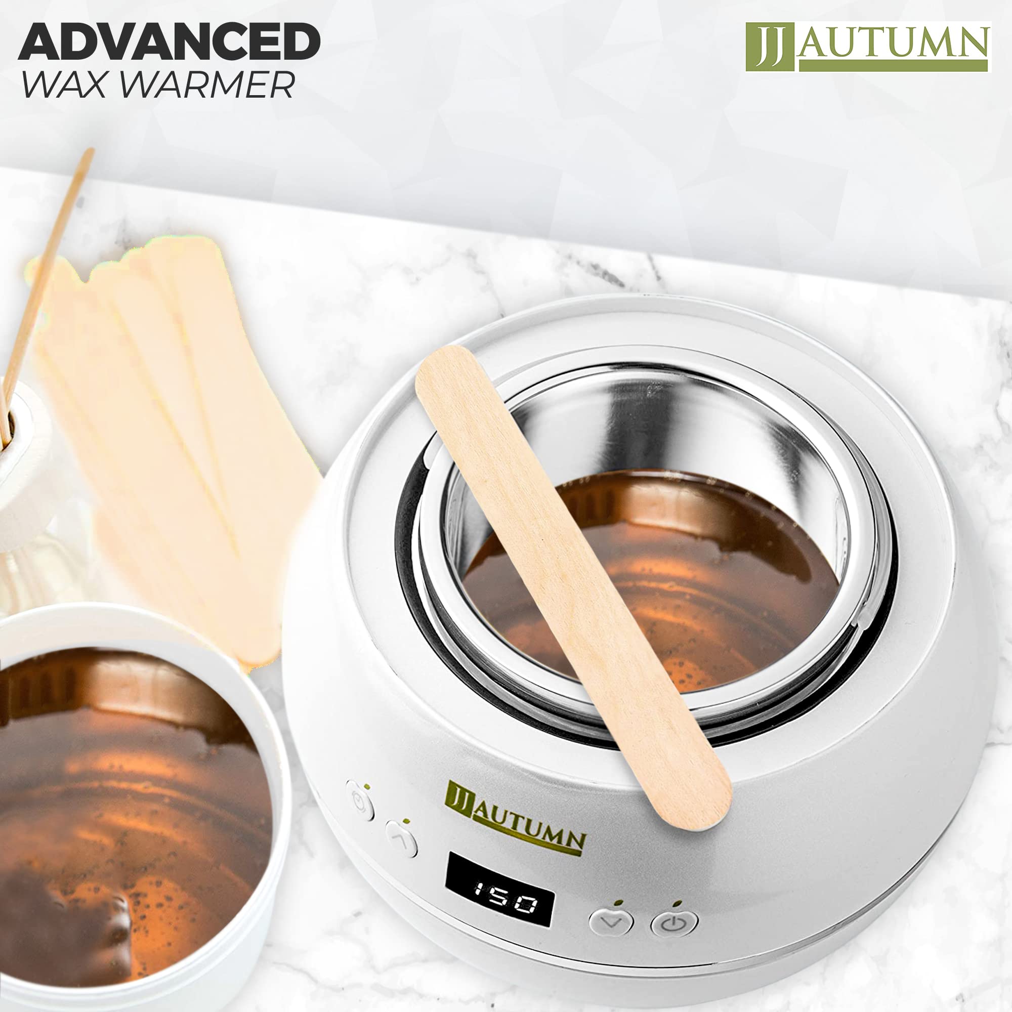 Professional Wax Warmer for Hair Removal - Hot Wax Heater & Melter for Hard & Soft Wax | Body & Facial Waxing Kit | At-Home Salon & Spa Waxing Solution
