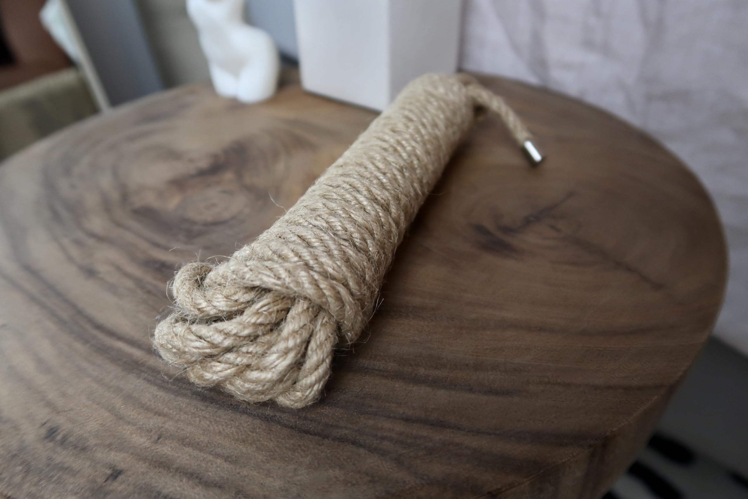 Premium Shibari BDSM Bondage Rope - 100% Natural Hemp for Sensitive Skin & Durability - 5 Meter (16 Ft) Roleplay Restraint Kit for Couples - Perfect for Beginners in Fetish, Kink & Sensual Play - Enhance Intimacy & Spice Up Your Bedroom Adventures