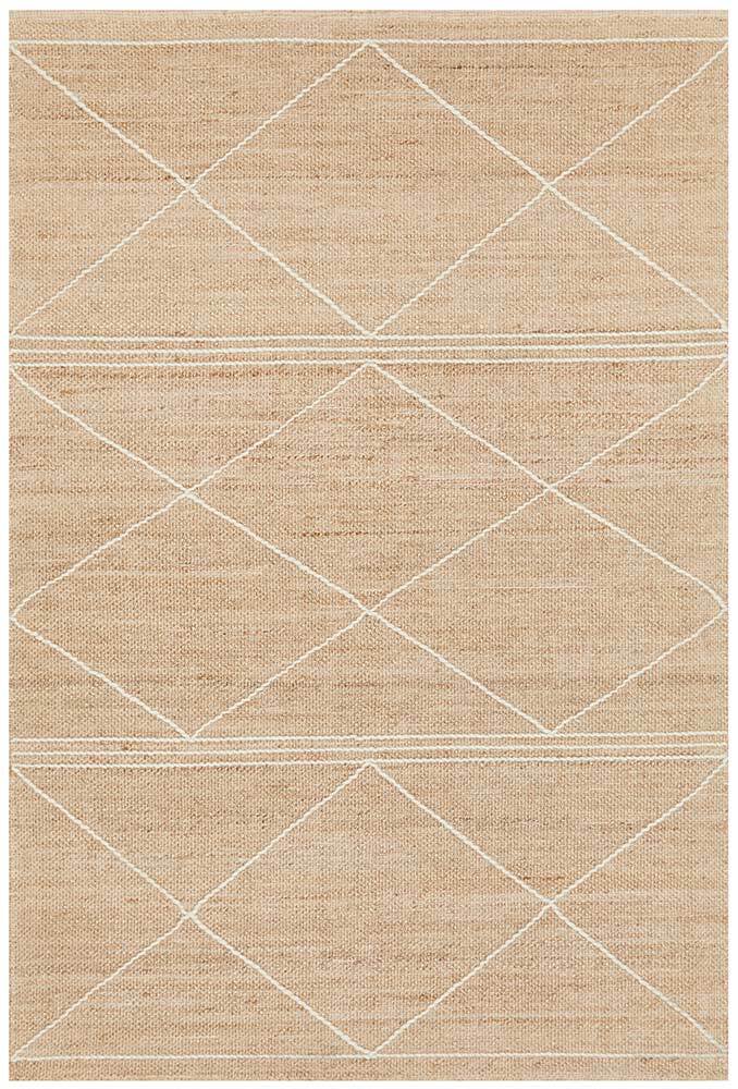 Darren Palmer Earth Natural Rug - Handmade Jute Area Rug for Living Room, Bedroom, or Dining Room - Eco-Friendly Home Decor