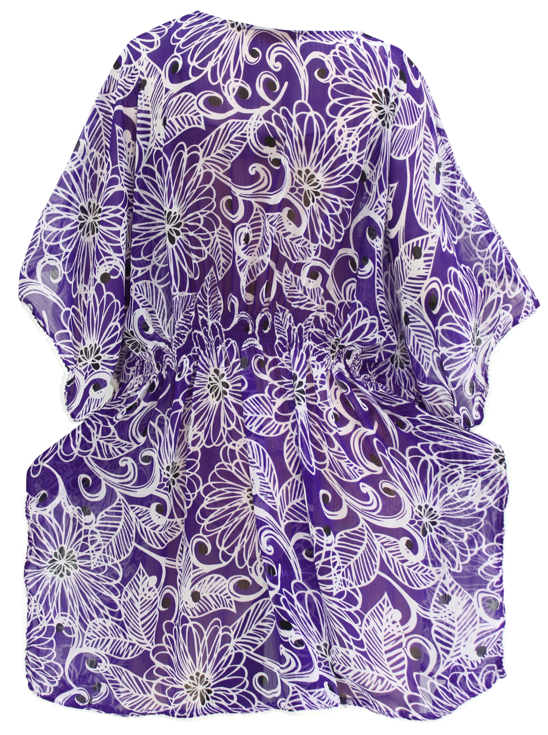 LA LEELA Women's Beach Cover Up - Lightweight Summer Bikini Robe Dress with Pockets | Perfect for Poolside, Vacation & Resort Wear