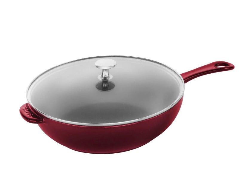 Staub Enameled Cast Iron Daily Pan - 5.5 Qt Dutch Oven with Lid, Perfect for Braising, Stewing & Baking - Ideal for Home Cooking & Kitchen Essentials