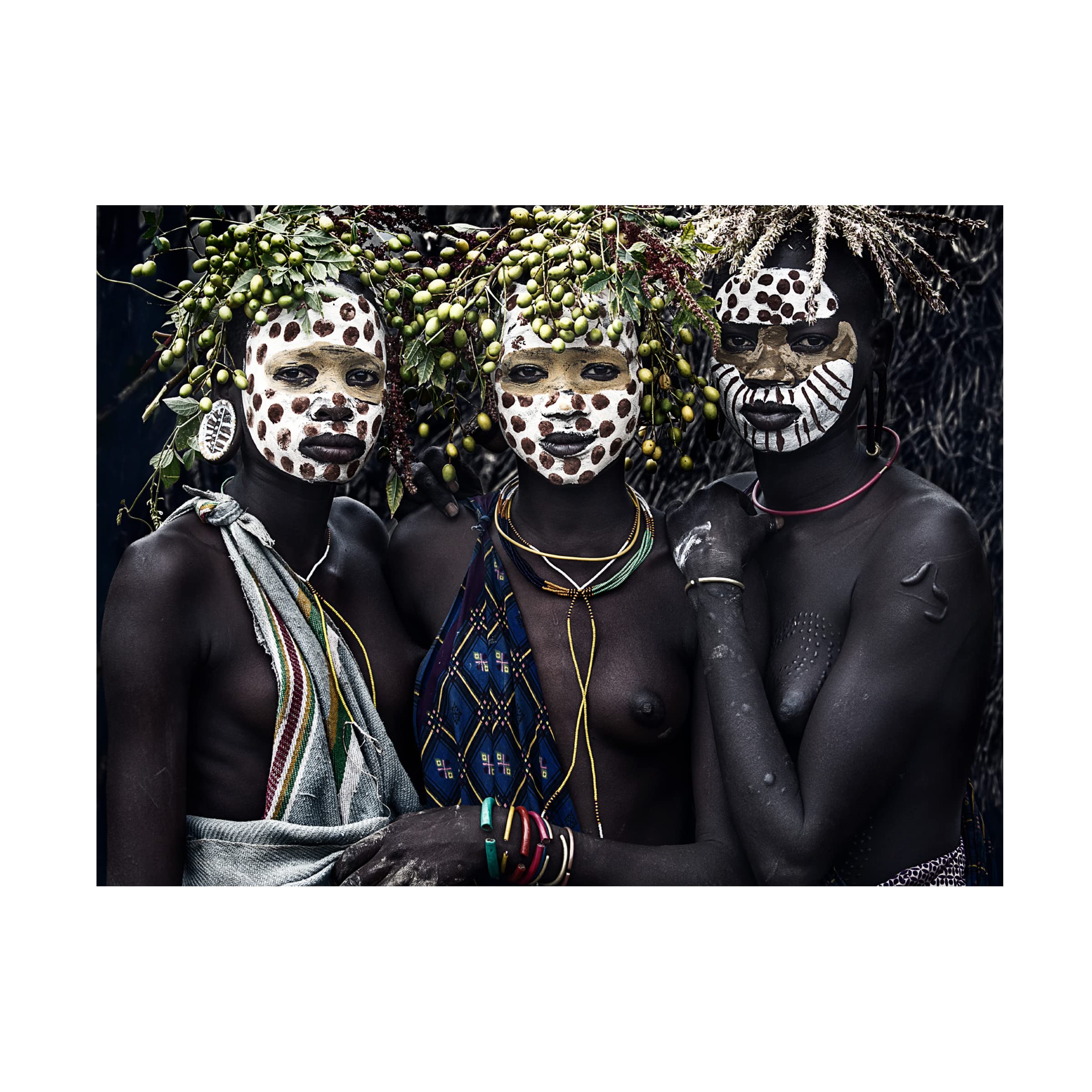 Trademark Fine Art 'Group Of Traditional Women' Canvas Print by Joxe Inazio Kuesta - Elegant Wall Decor for Living Room, Bedroom & Office