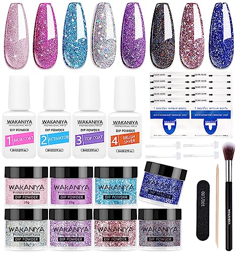 8 colors glitter kit