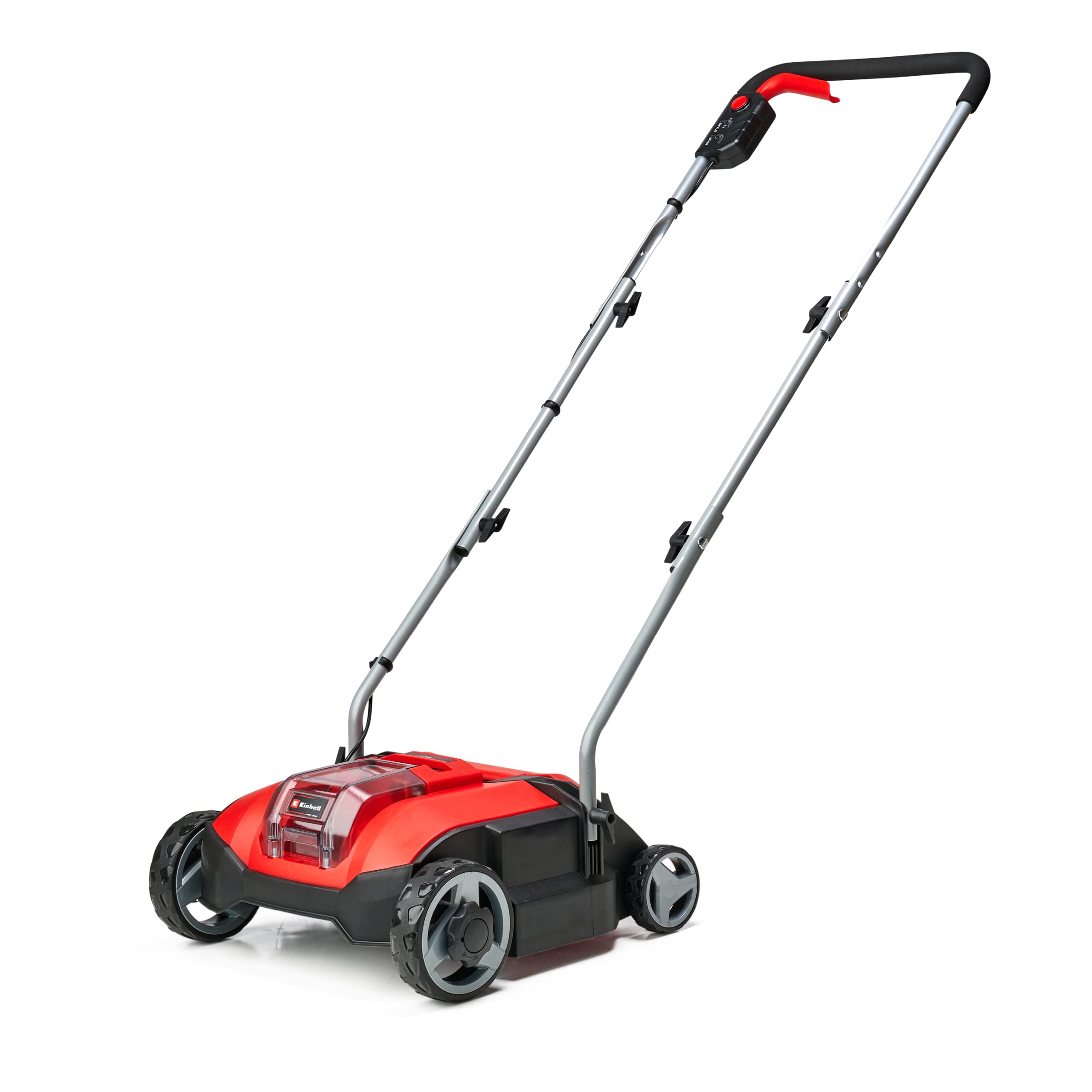 Einhell GC-SC 18/28 Li-Solo Cordless Lawn Scarifier - 18V Brushless Motor, 28cm Cutting Width, 3-Stage Depth Adjustment, Power X-Change System (Battery & Charger Not Included) - Ideal for Lawn Aeration and Thatch Removal in Small to Medium Yards
