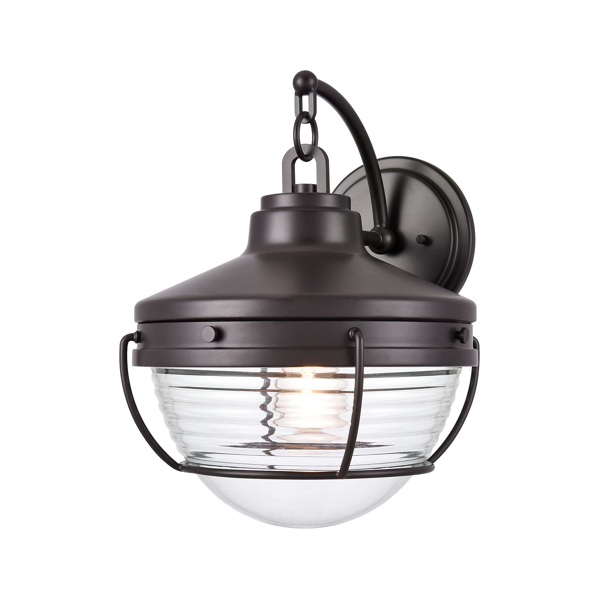 Elk Home Eastport 1-Light Outdoor Wall Sconce - Weatherproof Exterior Lighting for Porch, Patio, Garage & Entryway