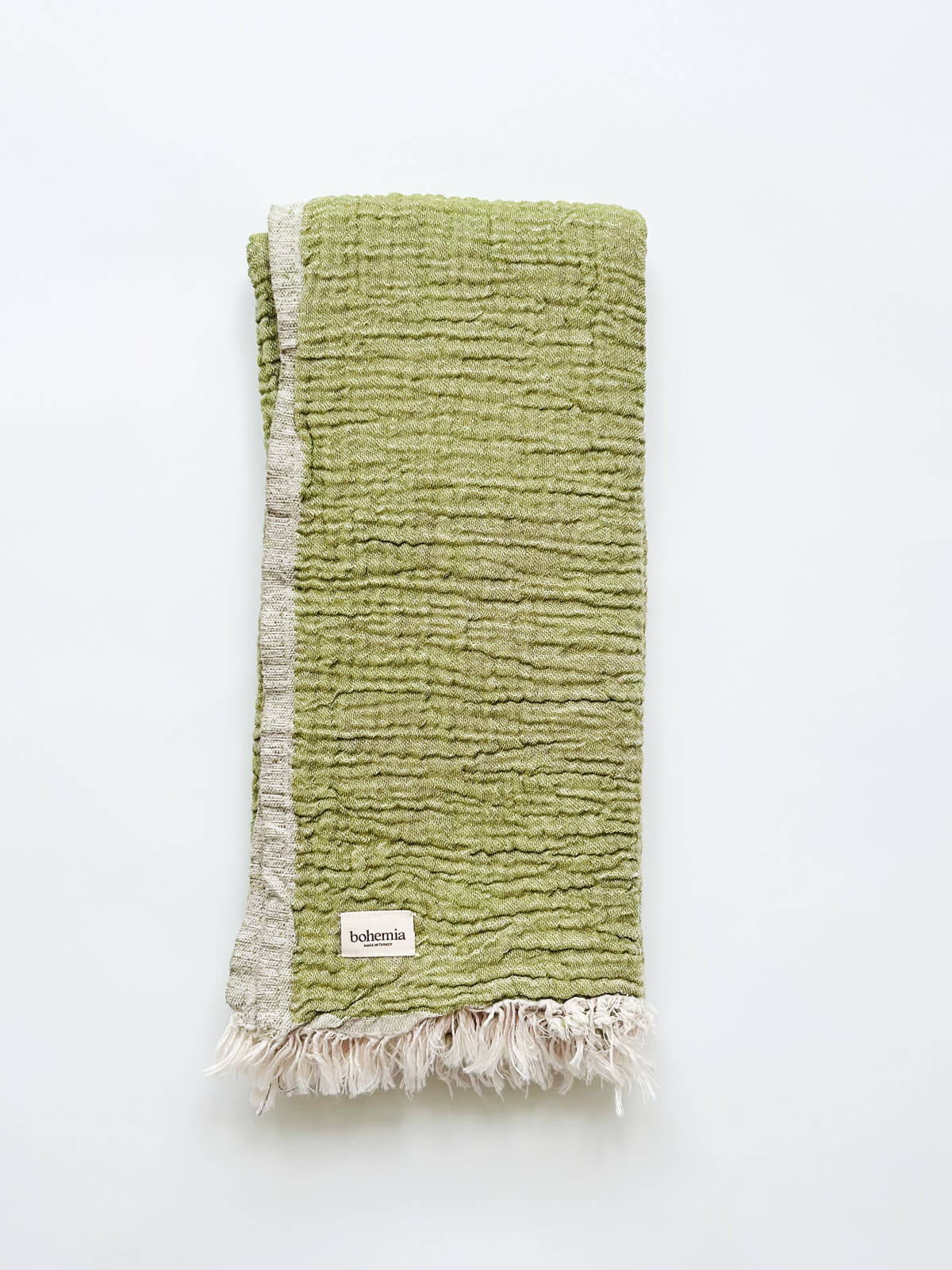 Premium Samos Hammam Towel - Soft & Absorbent Olive & Dusty Pink Turkish Bath Towel for Spa, Beach, Yoga & Home Luxury