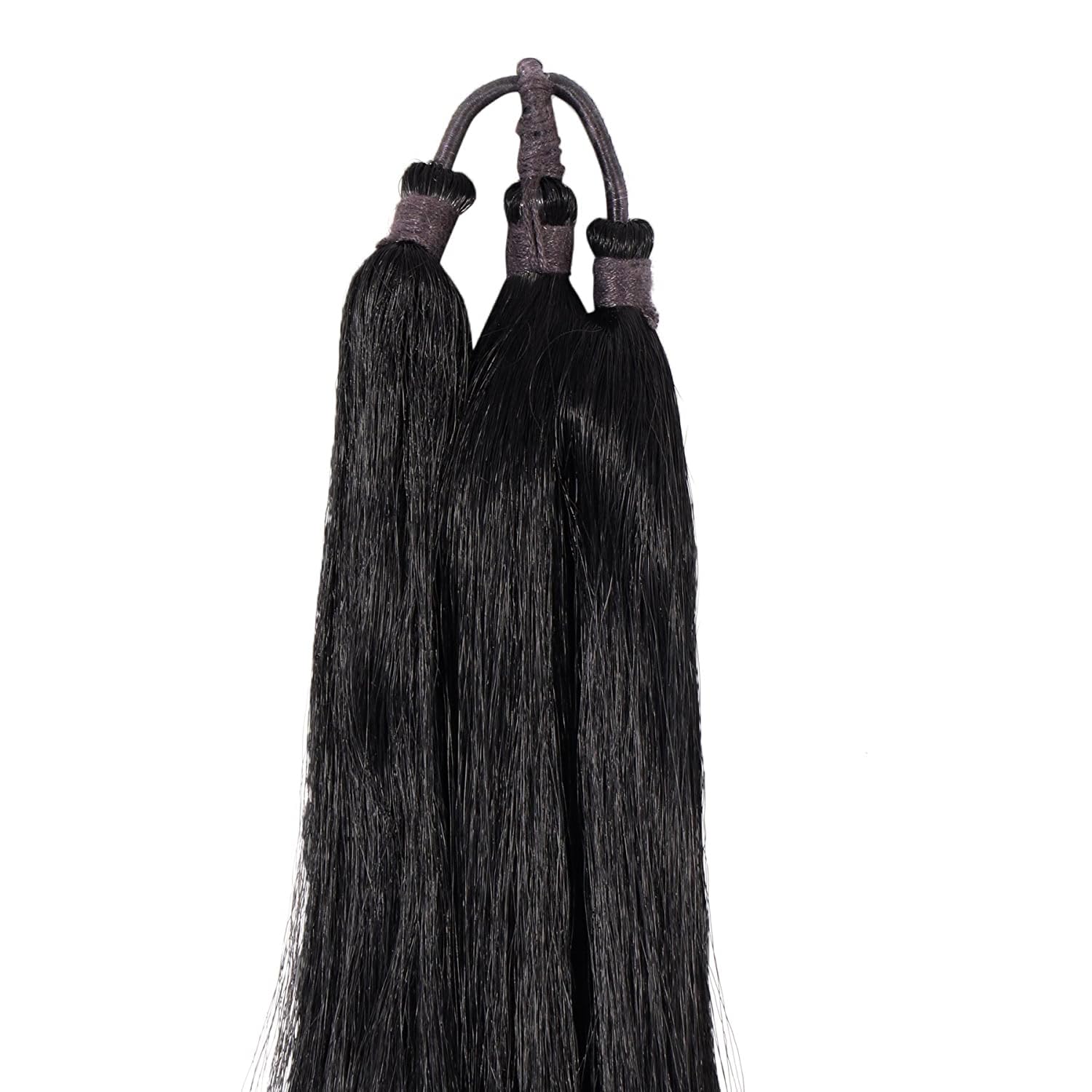 D-DIVINE 30-Inch Black Hair Extensions for Women - Heavy Braid Parandi Choti Hair Accessories for Weddings, Parties & Special Occasions