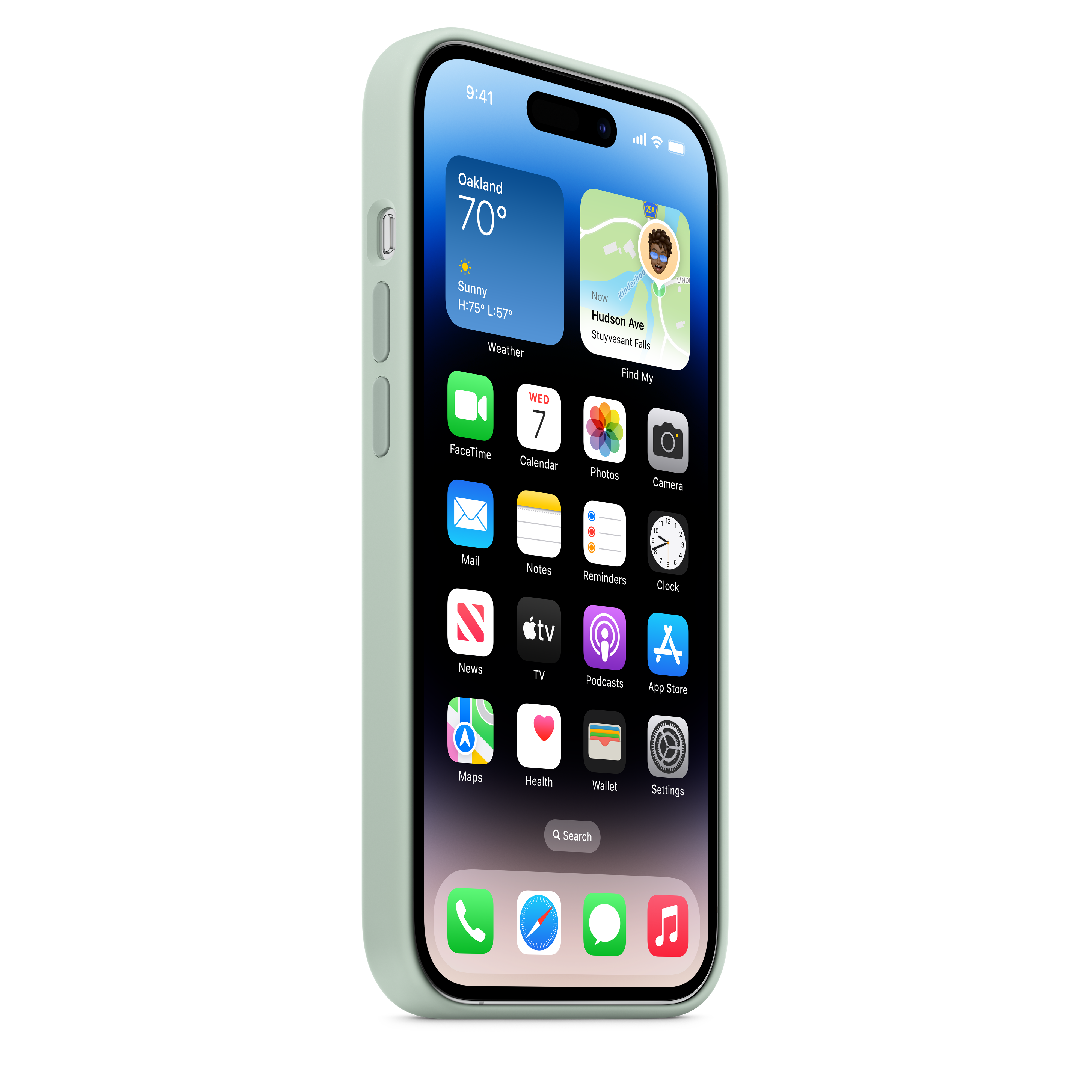 Magnetic Silicone Case for iPhone 14 Pro with MagSafe - Slim Protective Cover for Daily Use, Work & Travel