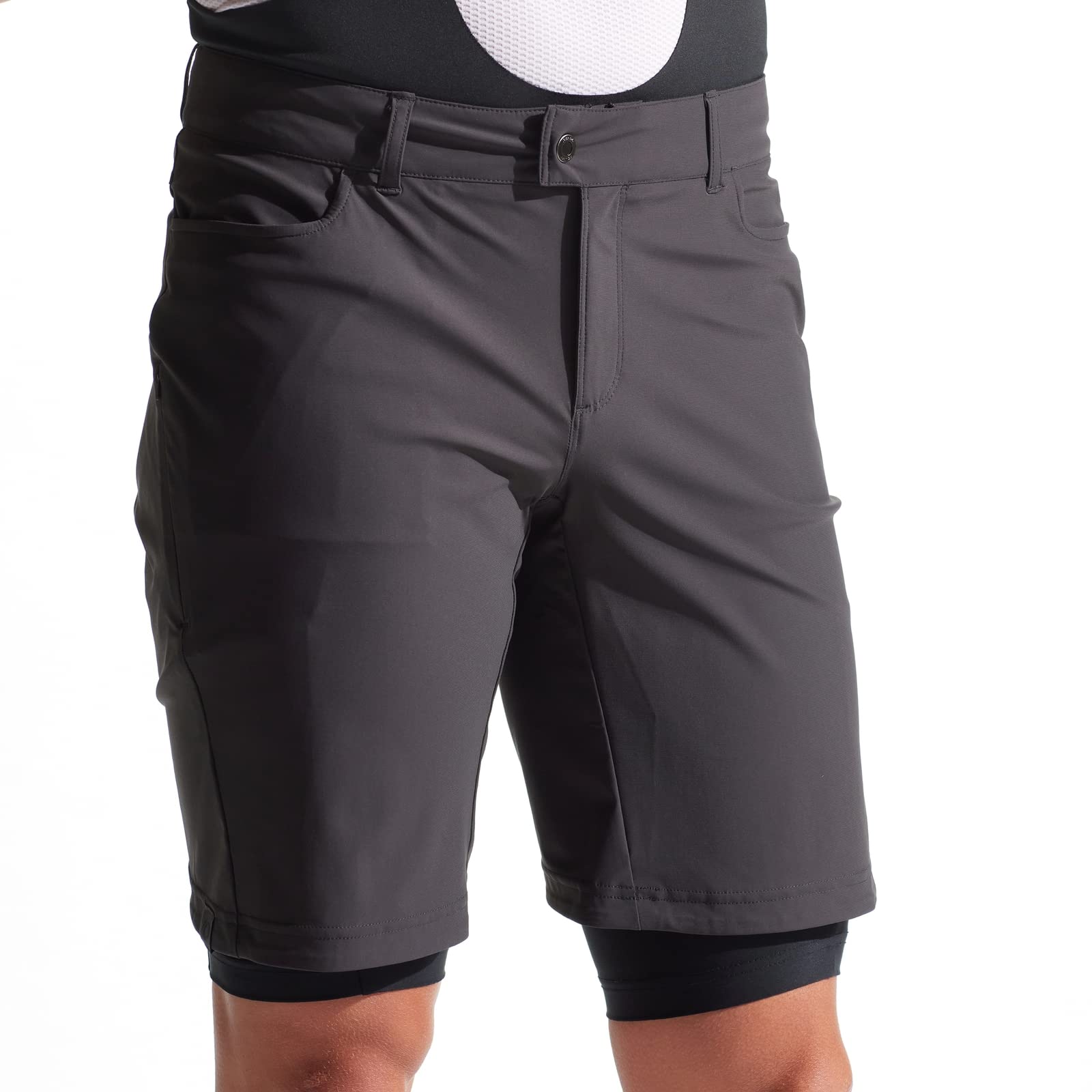 PEARL IZUMI Men's Expedition Shell Padded Cycling Shorts - Breathable Waterproof Bike Shorts for Men with Comfortable Padding - Perfect for Road Cycling, Mountain Biking & Outdoor Training