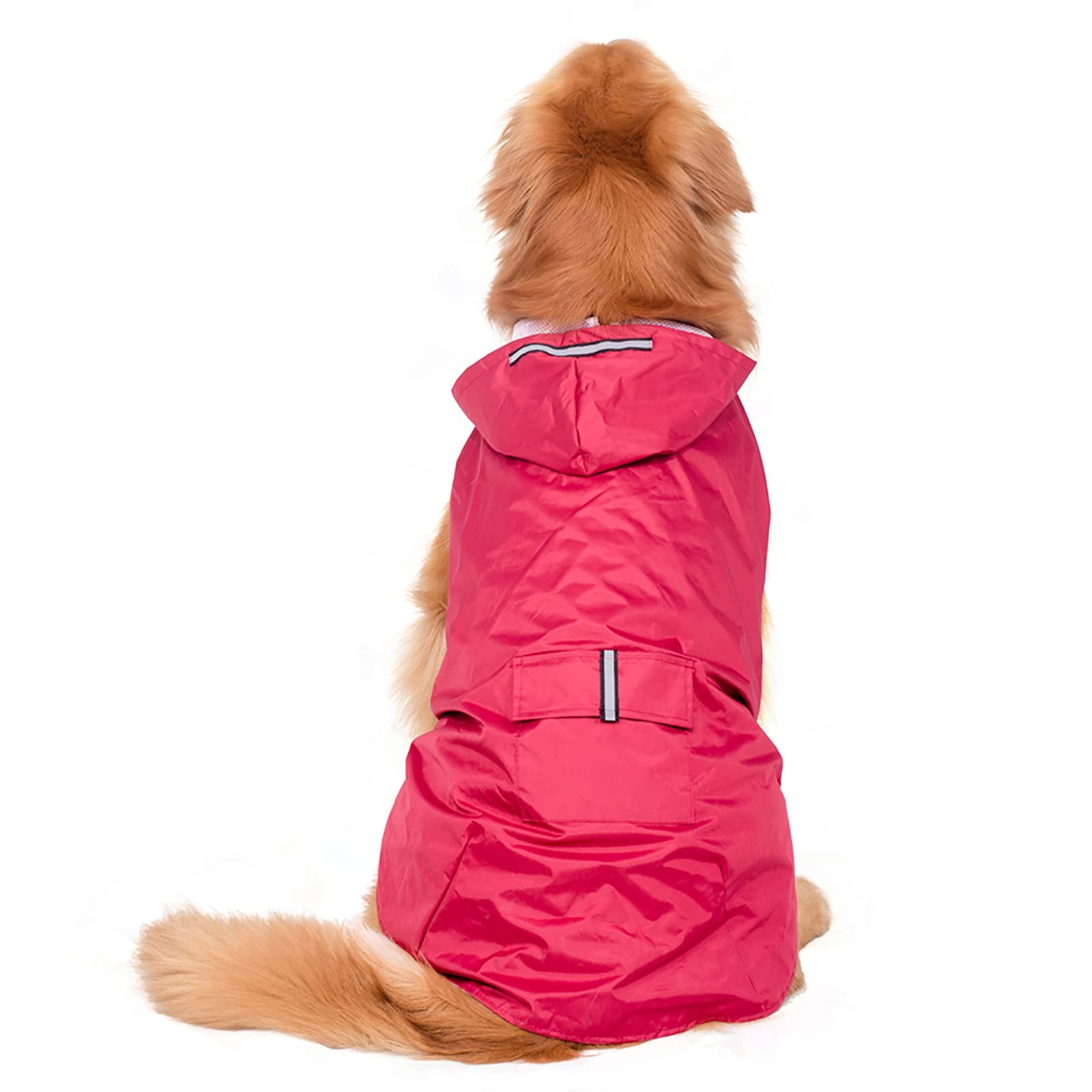 Waterproof Dog Raincoat - Lightweight Reflective Pet Jacket for Small, Medium & Large Dogs - Outdoor Walking & Hiking Gear for Rainy Days