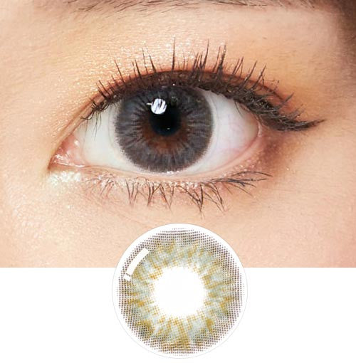 Falling In Lover 3-Tone Gray Monthly Contact Lenses (Buy 1 Get 1 Free) - MPC Lens for Daily Wear & Special Occasions