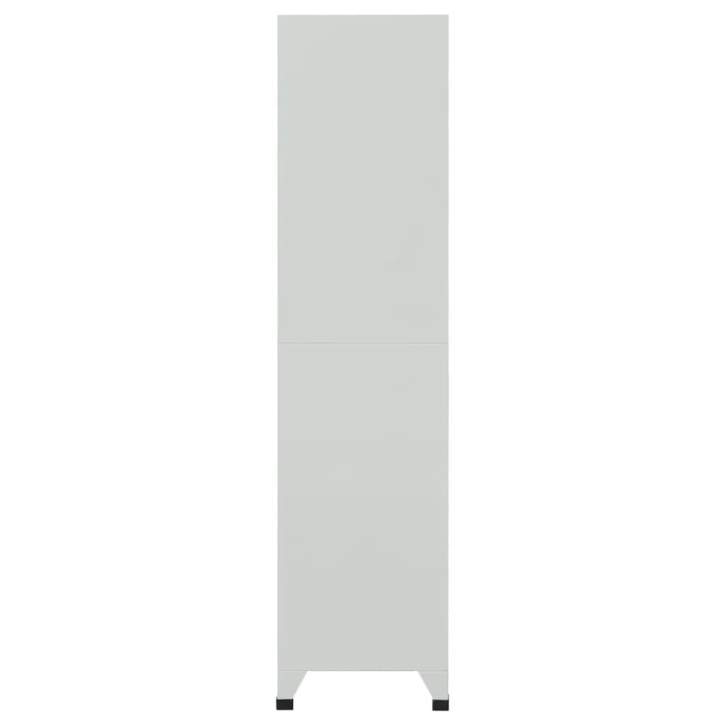 Steel Grey 6-Compartment File Cabinet - Heavy Duty Metal Storage Organizer for Office, Home & School Documents