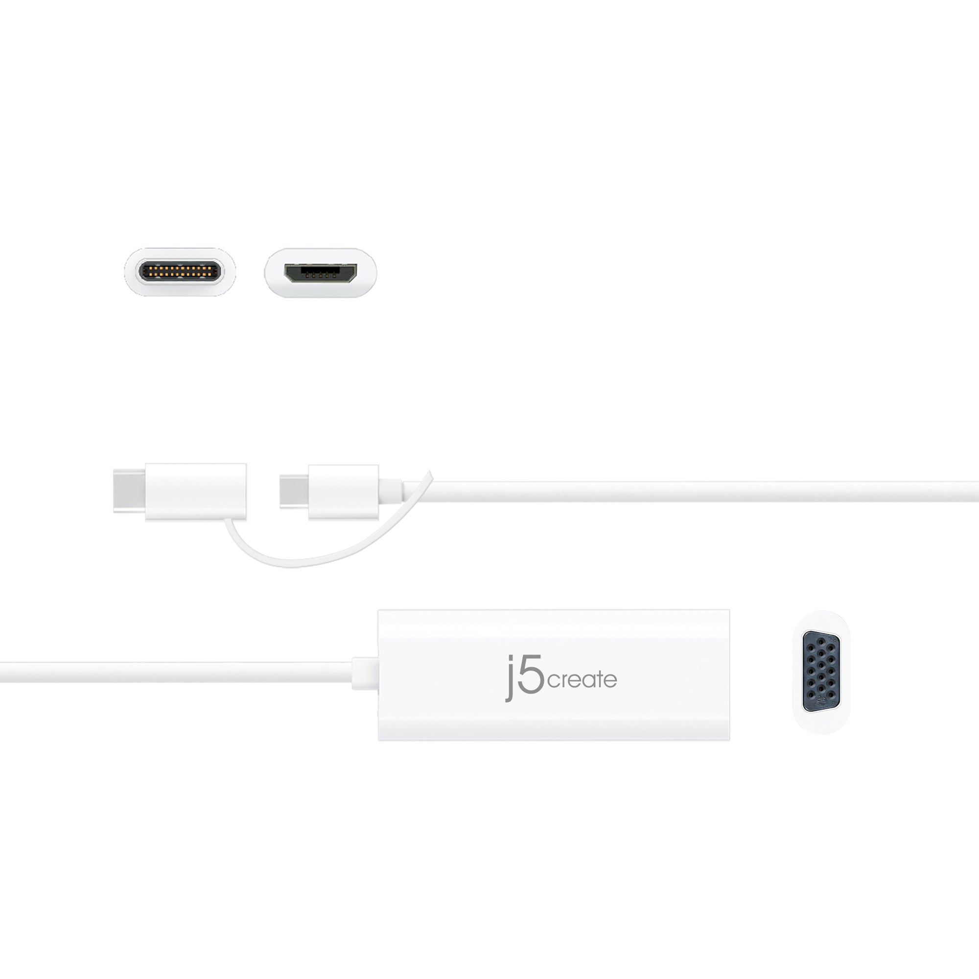 Android™ USB to VGA Adapter - Connect Laptop/PC to Monitor or Projector - for Presentations, Gaming & Home Office Setup