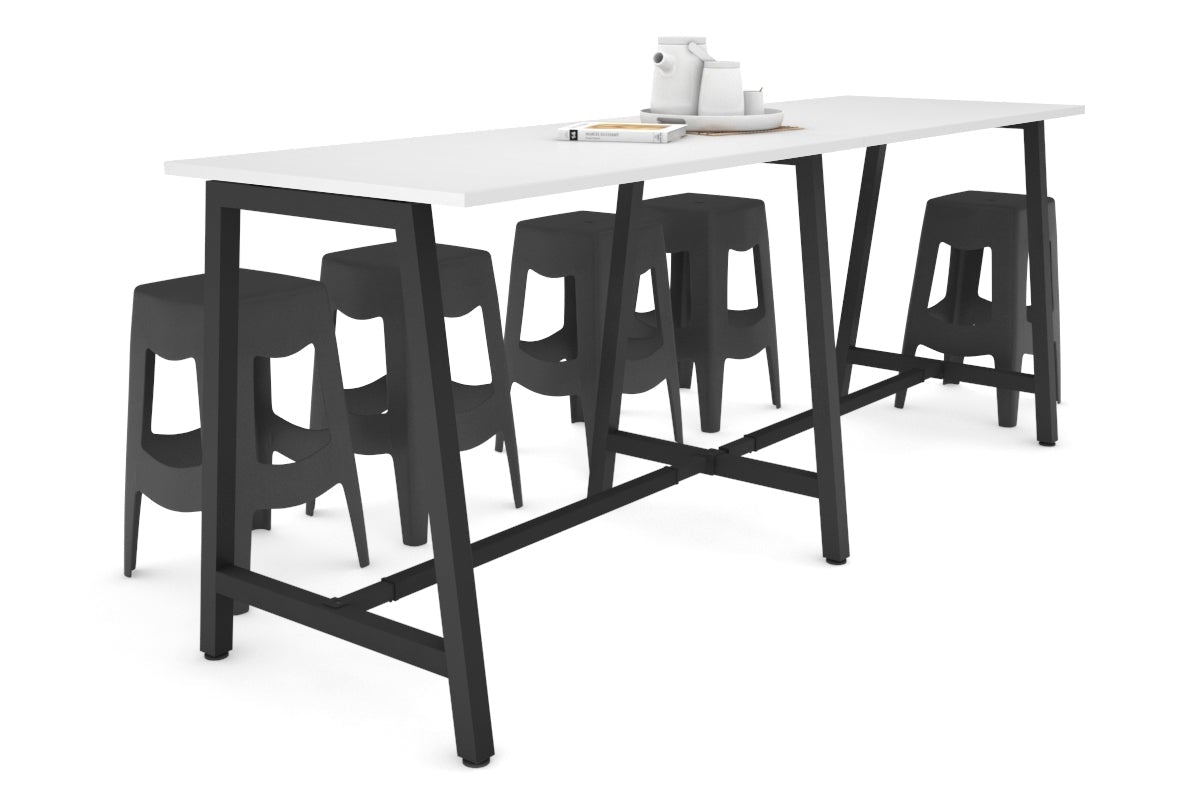Quadro A Legs Large Counter Table 2400L x 700W - Heavy Duty Metal Frame for Restaurant, Bar, Kitchen & Commercial Use
