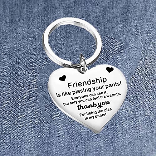 Best Friend Thank You Gifts for Women & Girls - Friendship Keychain for BFF, Birthday, Christmas, Graduation - Perfect for Her, Him, and Bestie - Ideal for Everyday Carry, Party Favors, and Keepsakes