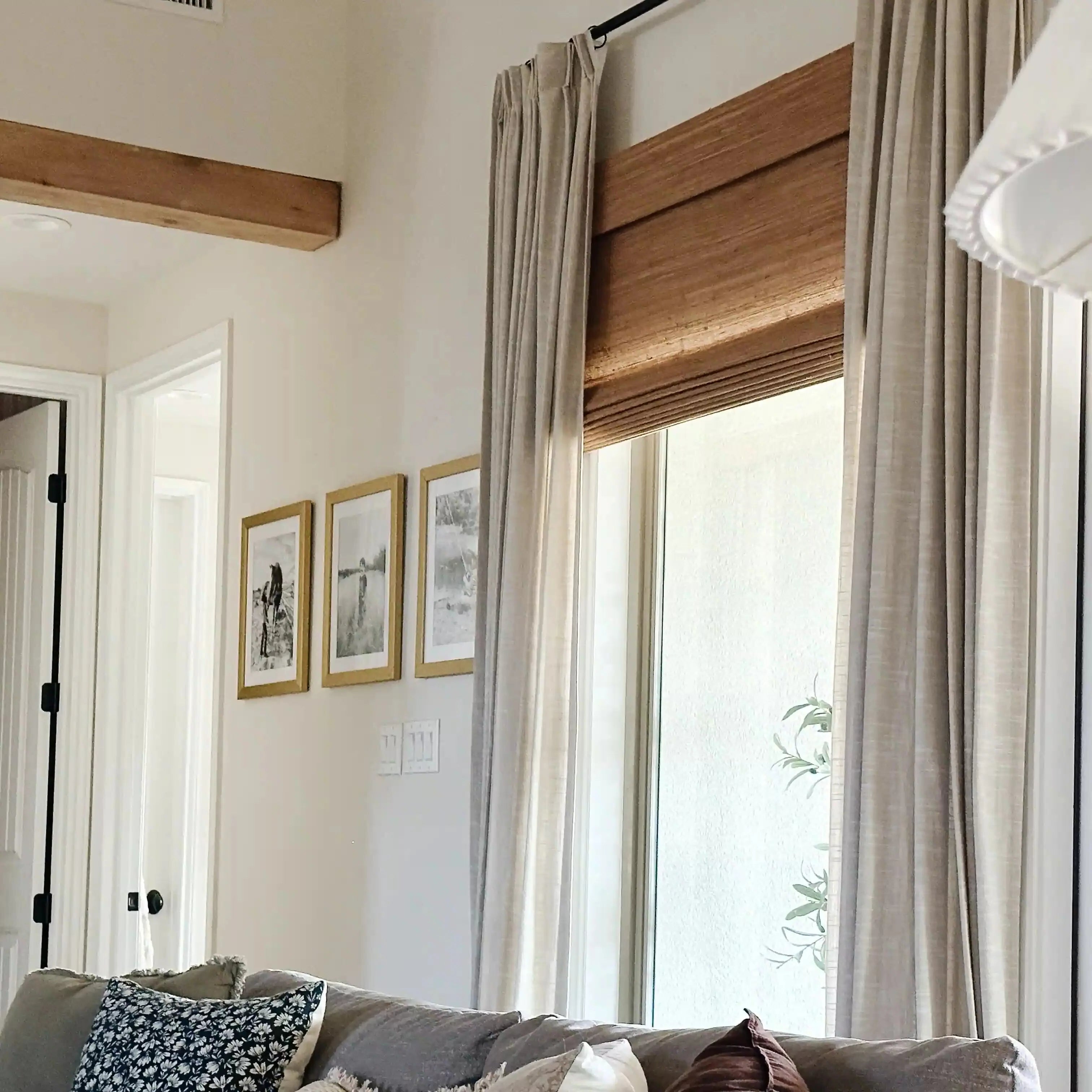 Natural Jute Bamboo Woven Window Shade - Eco-Friendly Room Darkening Blinds for Living Room & Bedroom - Sustainable Home Decor for Sun Protection & Privacy