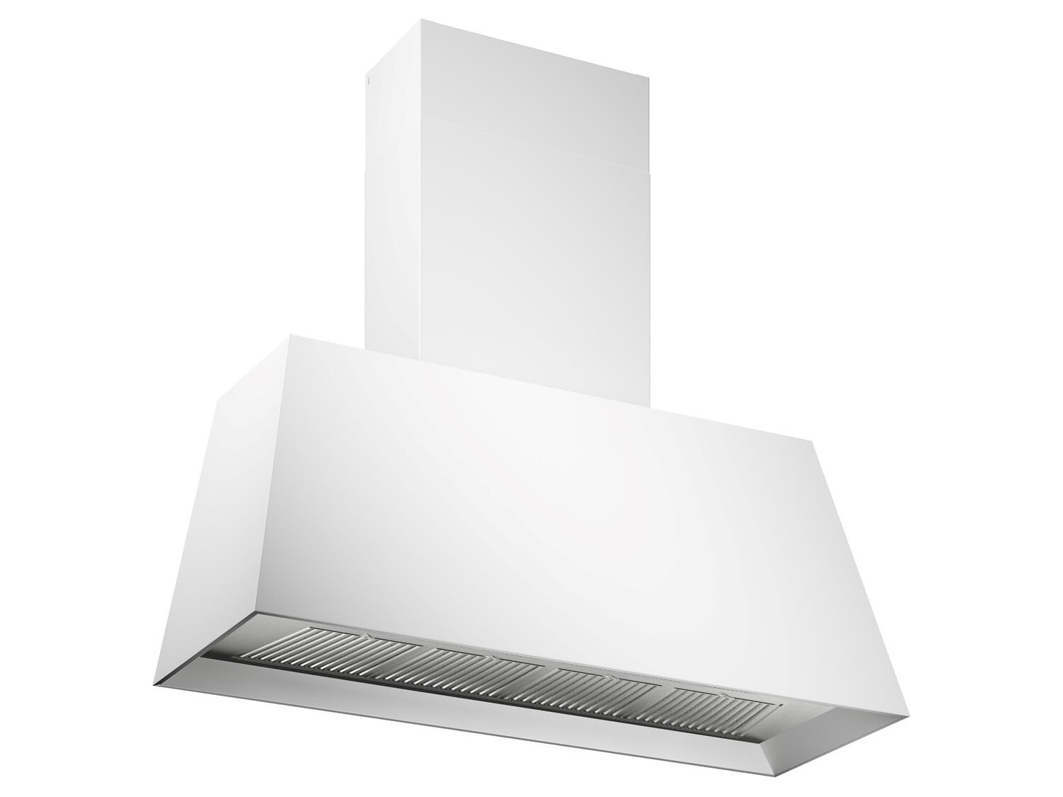 Bertazzoni KMC48BI 48-Inch Contemporary Stainless Steel Range Hood - 600 CFM Powerful Ventilation for Modern Kitchens | Matte White Finish | Perfect for Open-Concept Homes & Chef-Style Cooking