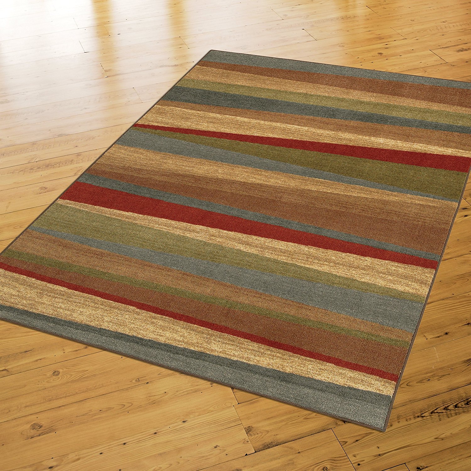 Mohawk Home Mayan Sunset Stripe 5' x 8' Area Rug in Tan - Soft Non-Slip Living Room Rug, Dining Room Carpet, Office Decor - Perfect for Home, Bedroom & High Traffic Areas
