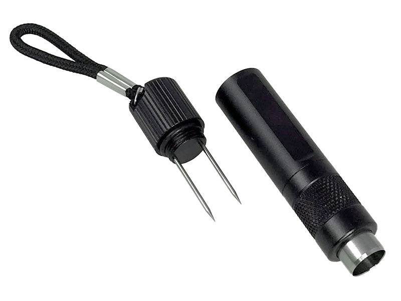 Visol Denton Cigar Punch - Black Matte Stainless Steel Cutter for Premium Cigars | Perfect for Outdoor Smoking, Gifts & Travel Accessories