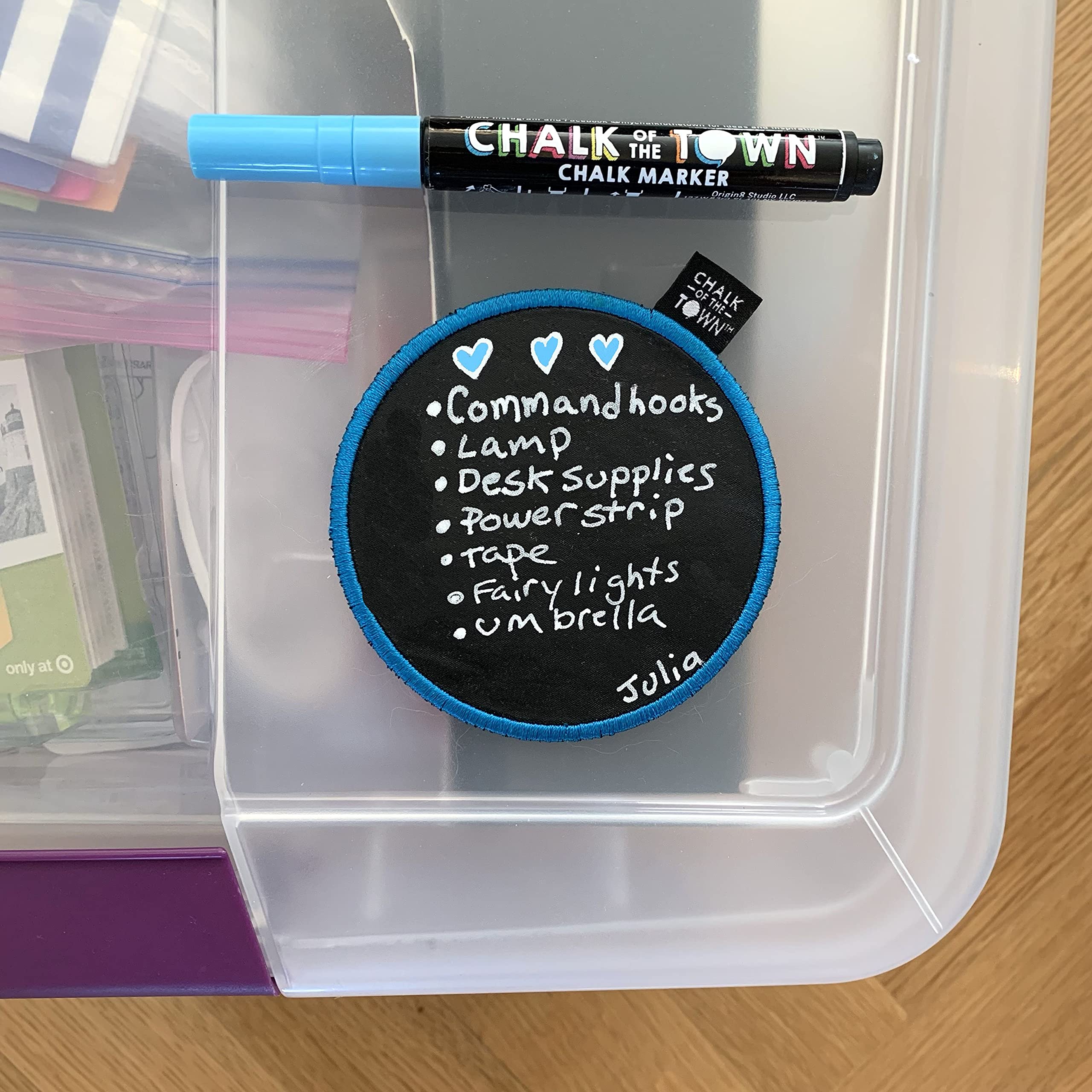 Reusable Chalkboard Sticker for Laptops, Lockers & Lunch Boxes - Includes 2 Chalk Markers - Perfect for School, Office & Home Organization