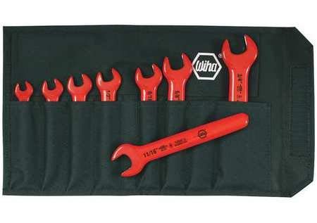 Wiha Tools 8-Piece Insulated Open End Wrench Set (5/16