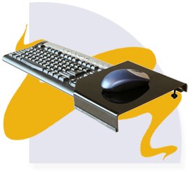 ErgoWorks Adjustable Black Mouse Wrist Rest - Ergonomic Support for Office, Gaming & Computer Work - Reduce Carpal Tunnel & Wrist Pain