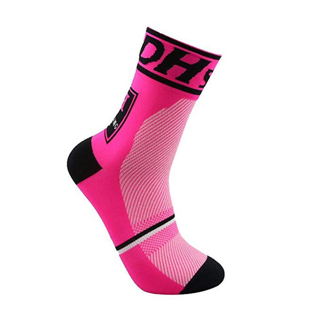 Anti-Slip Compression Socks for Women & Men - Moisture-Wicking, Breathable Cotton for Outdoor Sports & Hiking - Black