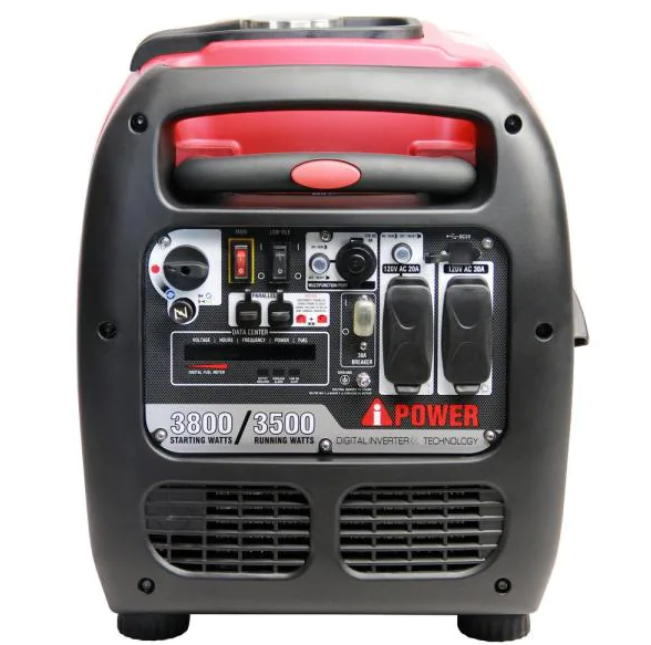 iPower SUA3800I 3500W/3800W Portable Inverter Generator - Quiet Gas Powered for Camping, RV, Home Backup & Outdoor Power Supply
